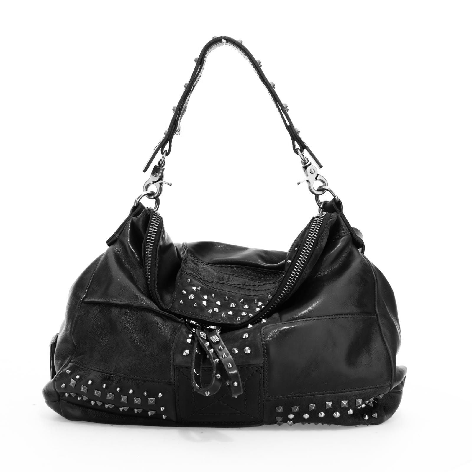 Borsa in pelle donna AS98 200771 Black