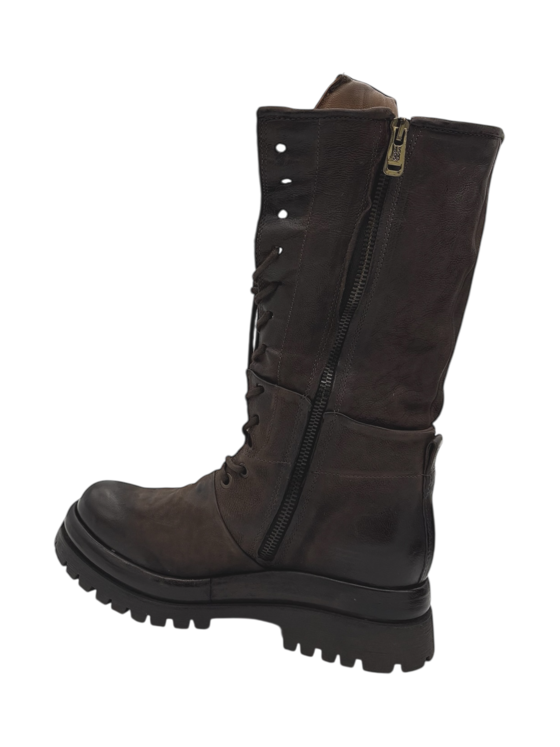 Anfibio pelle donna AS98 Ebano - B51327-