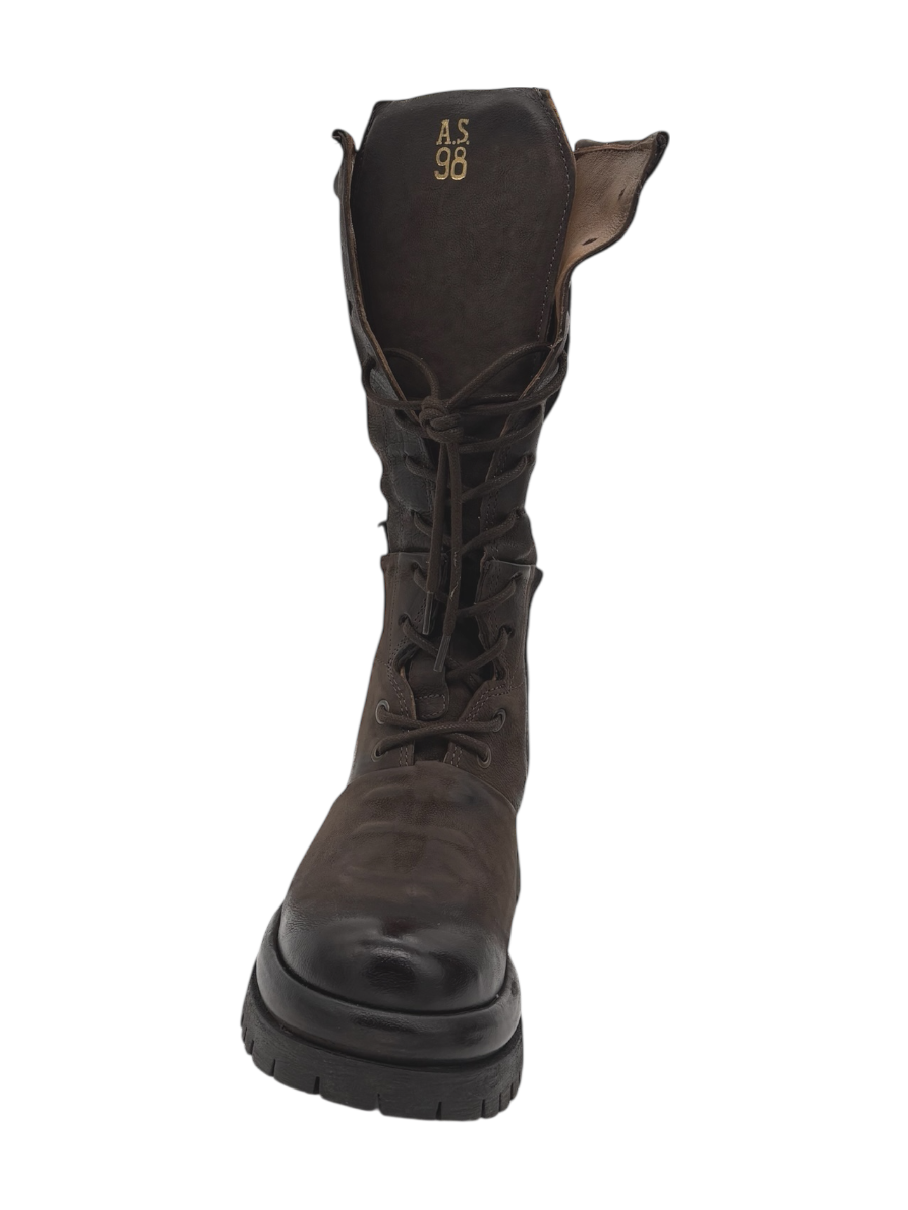 Anfibio pelle donna AS98 Ebano - B51327-