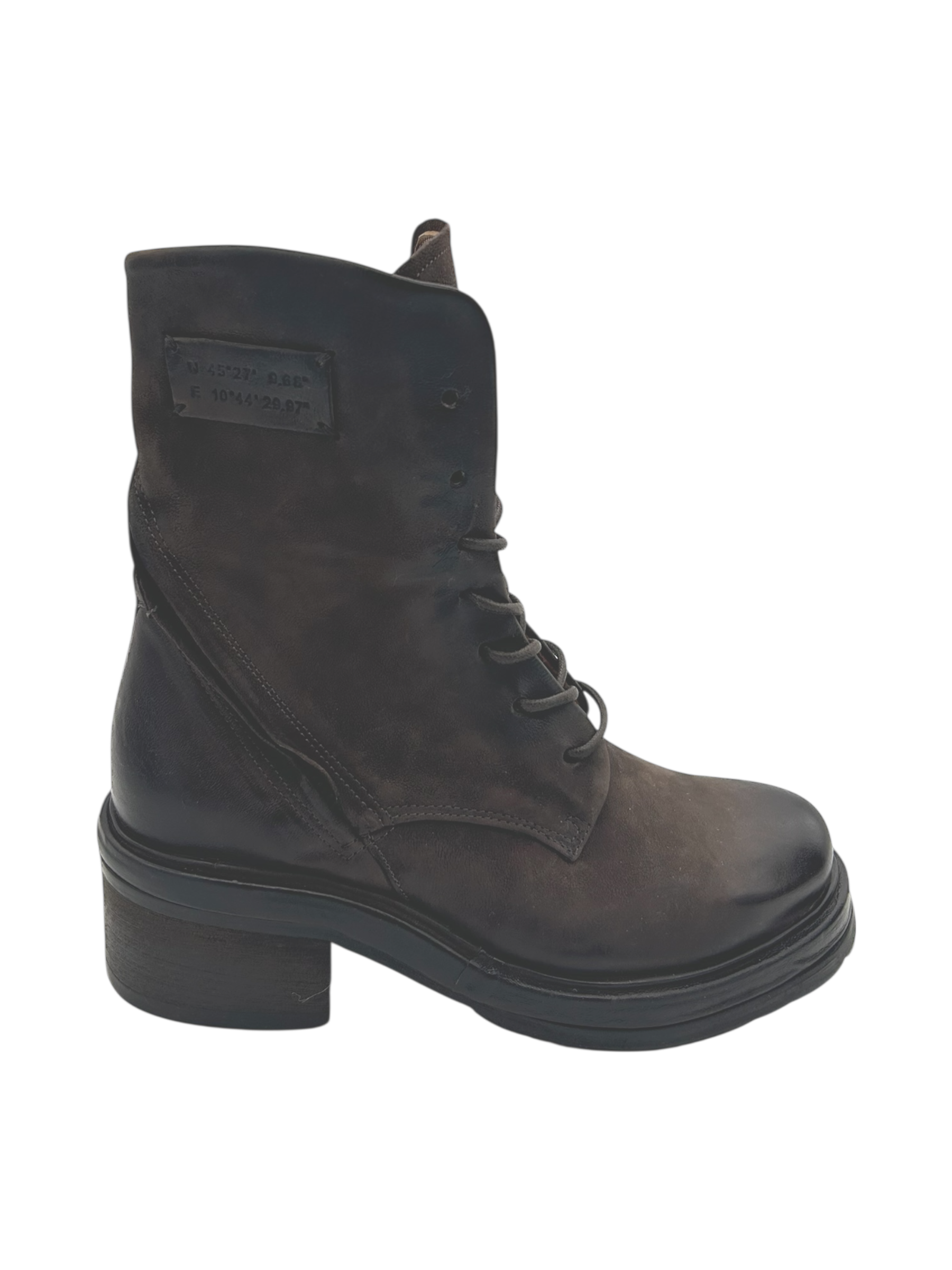 Anfibio pelle donna AS98 Ebano - A89229 -