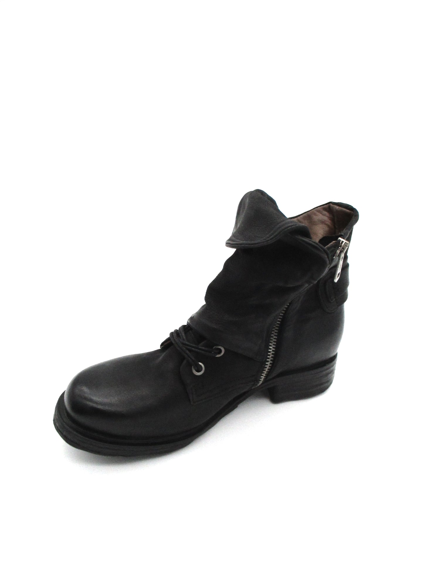 Anfibio pelle donna AS98 Nero - 259211 -
