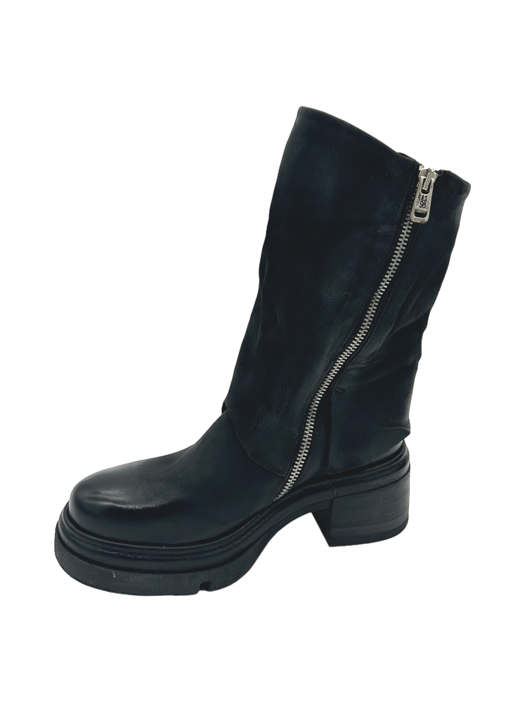 Anfibio pelle donna AS98 Nero - A89218 -