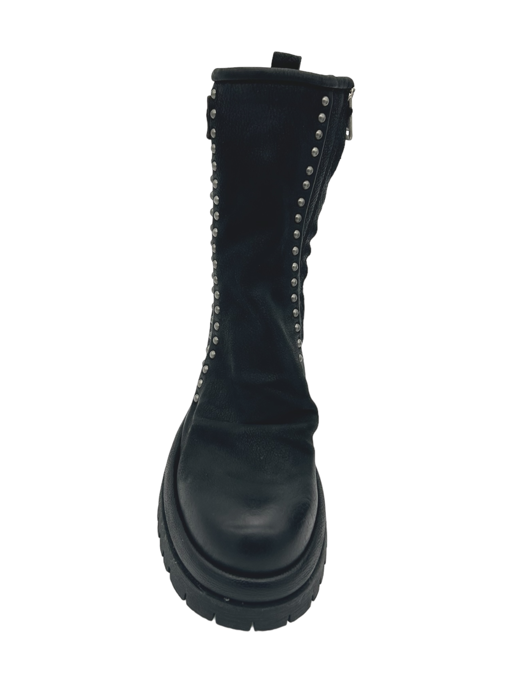 Anfibio pelle donna AS98 Nero - B51218 -
