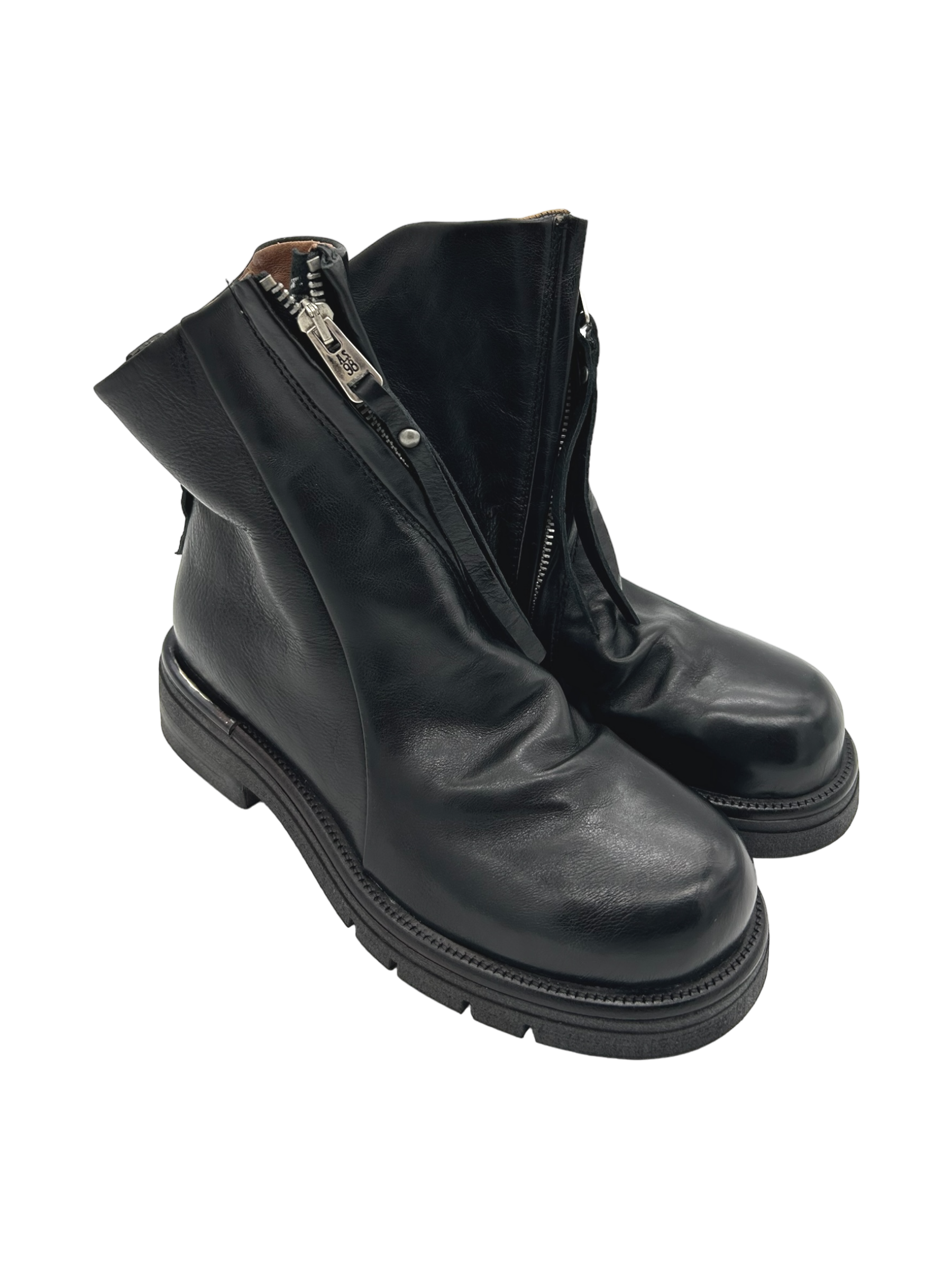Anfibio pelle donna AS98 Nero - B81202 -