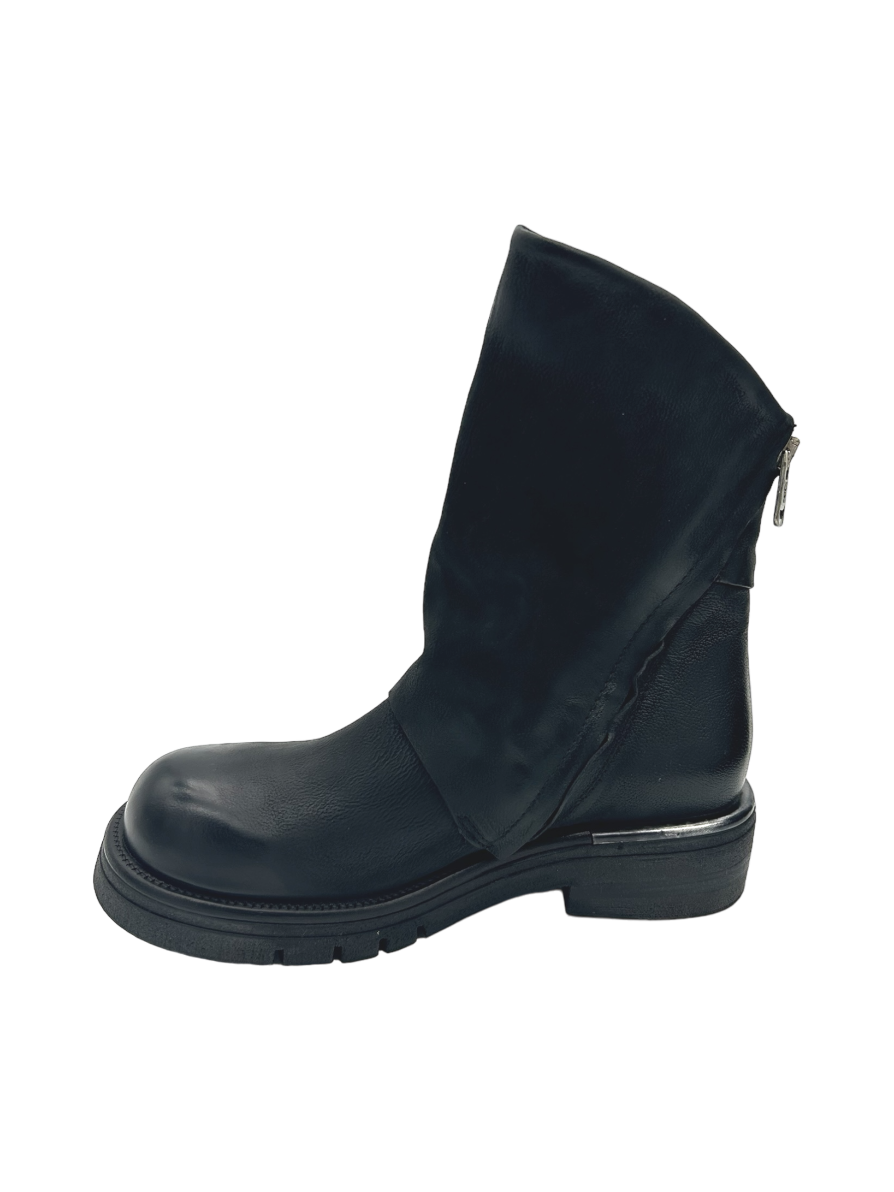 Anfibio pelle donna AS98 Nero - B81204 -