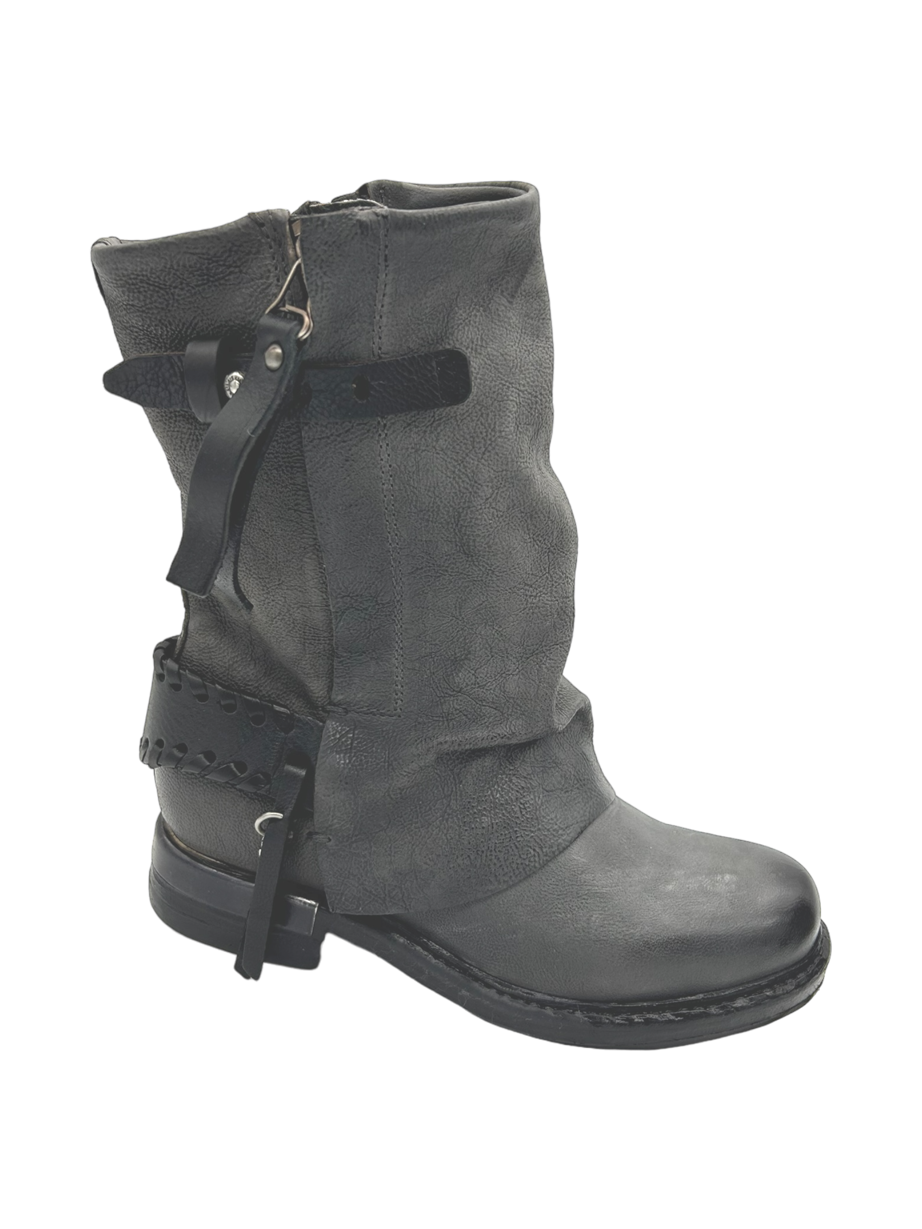 Anfibio pelle donna AS98 Smoke - B80301 -