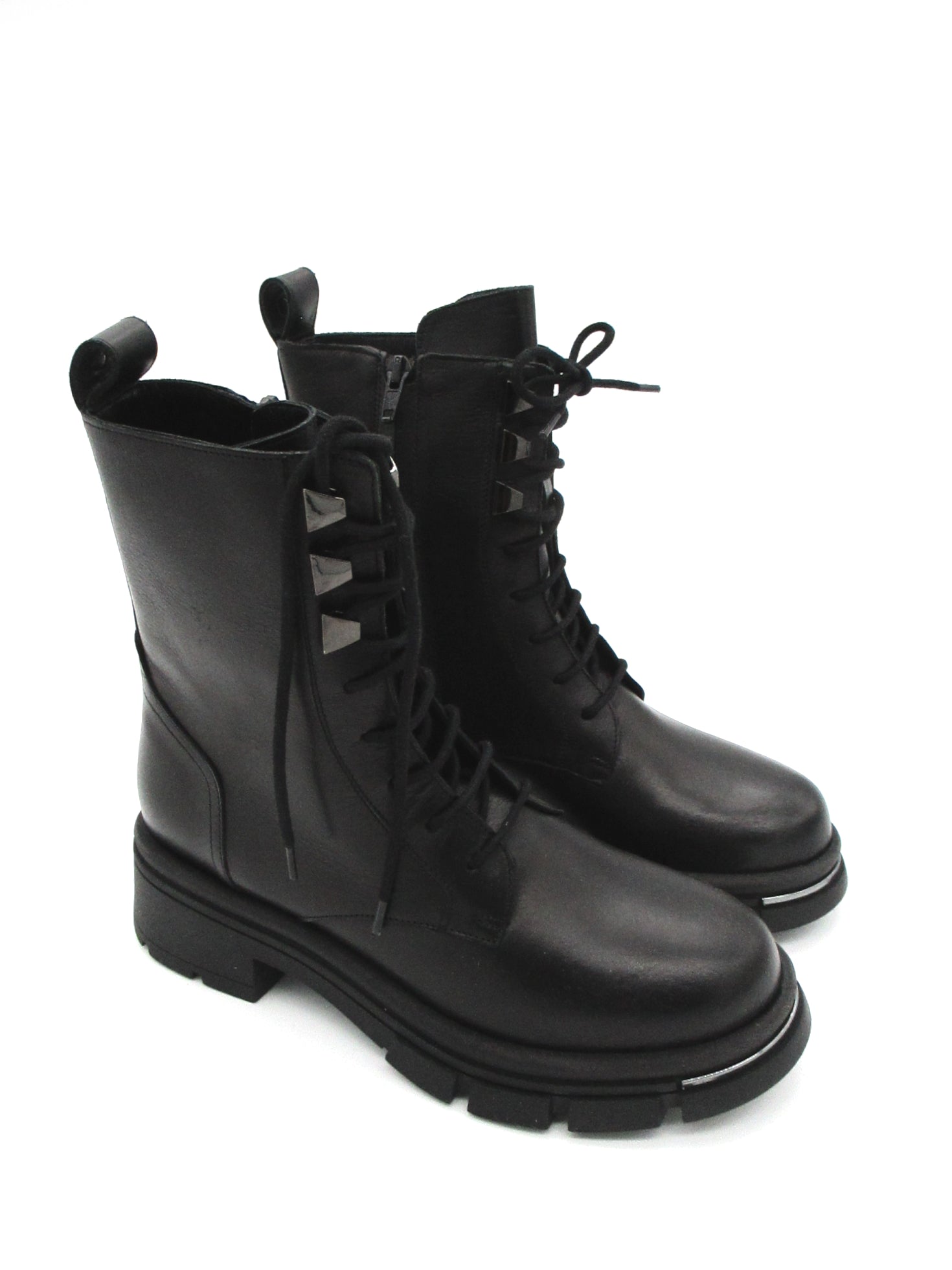 Anfibio pelle donna Albano Nero - 2542 -