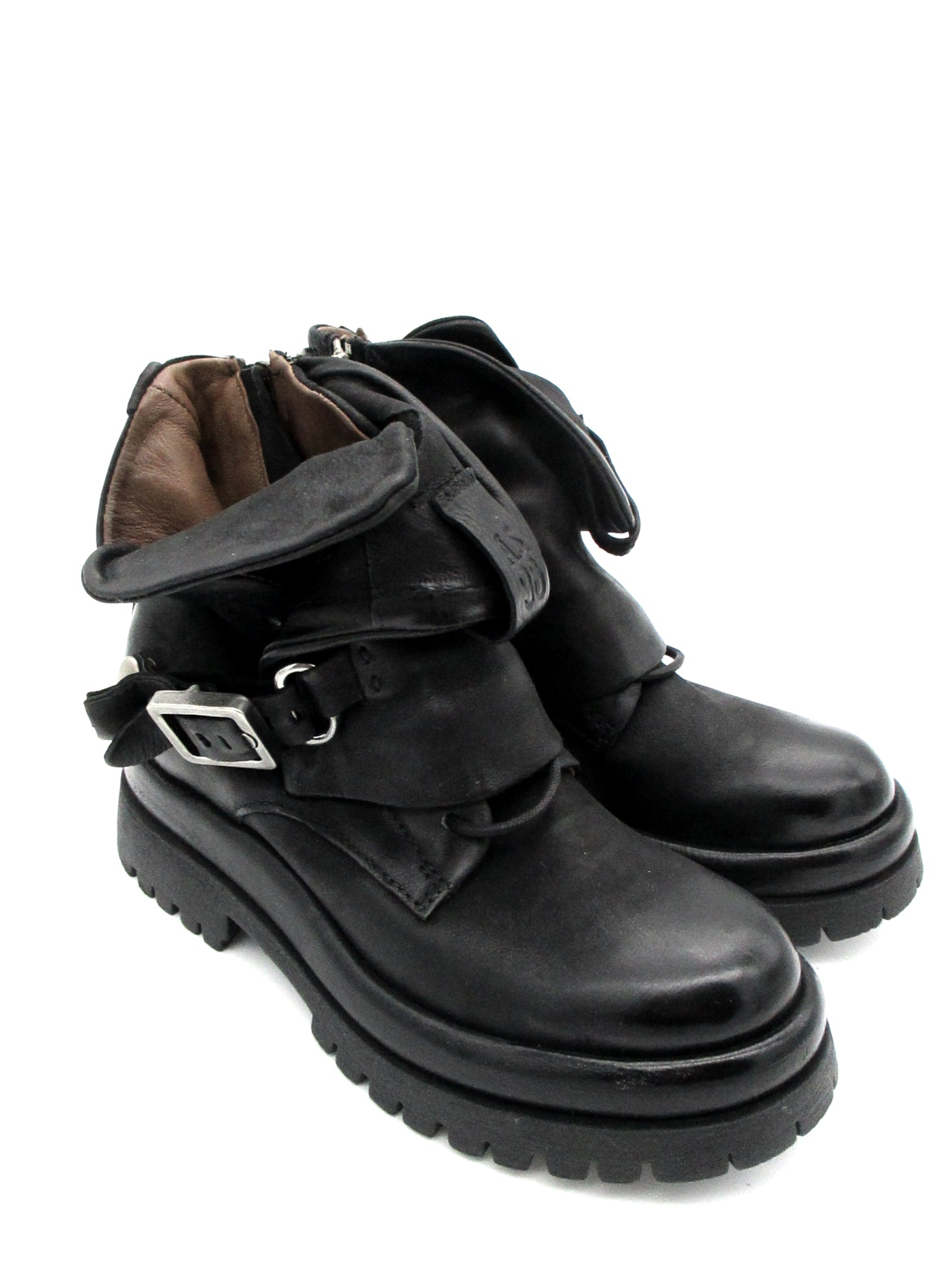 Anfibio pelle donna Black AS98 - B51210 -