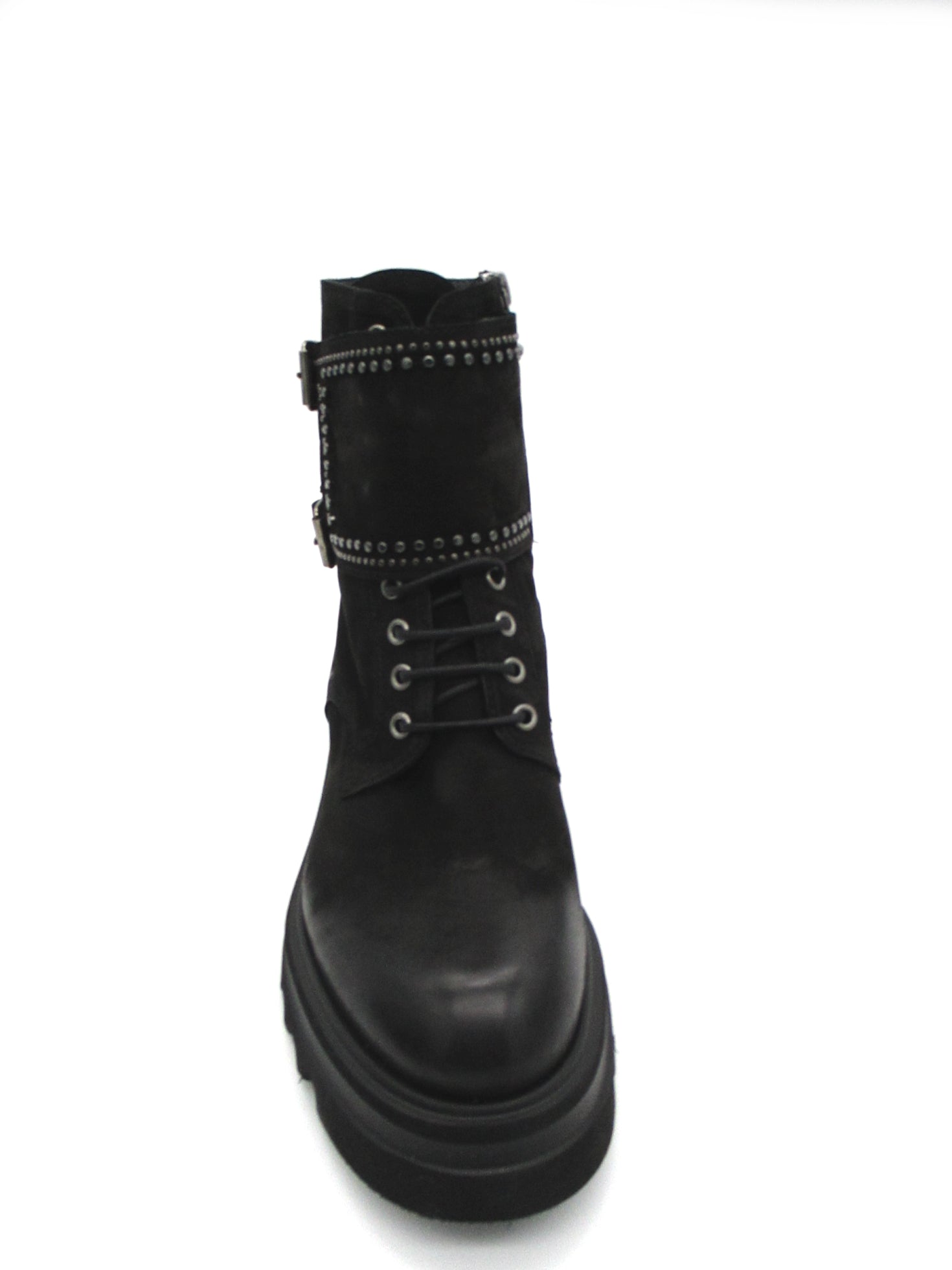 Anfibio pelle donna FRU.IT Black - 8405 -