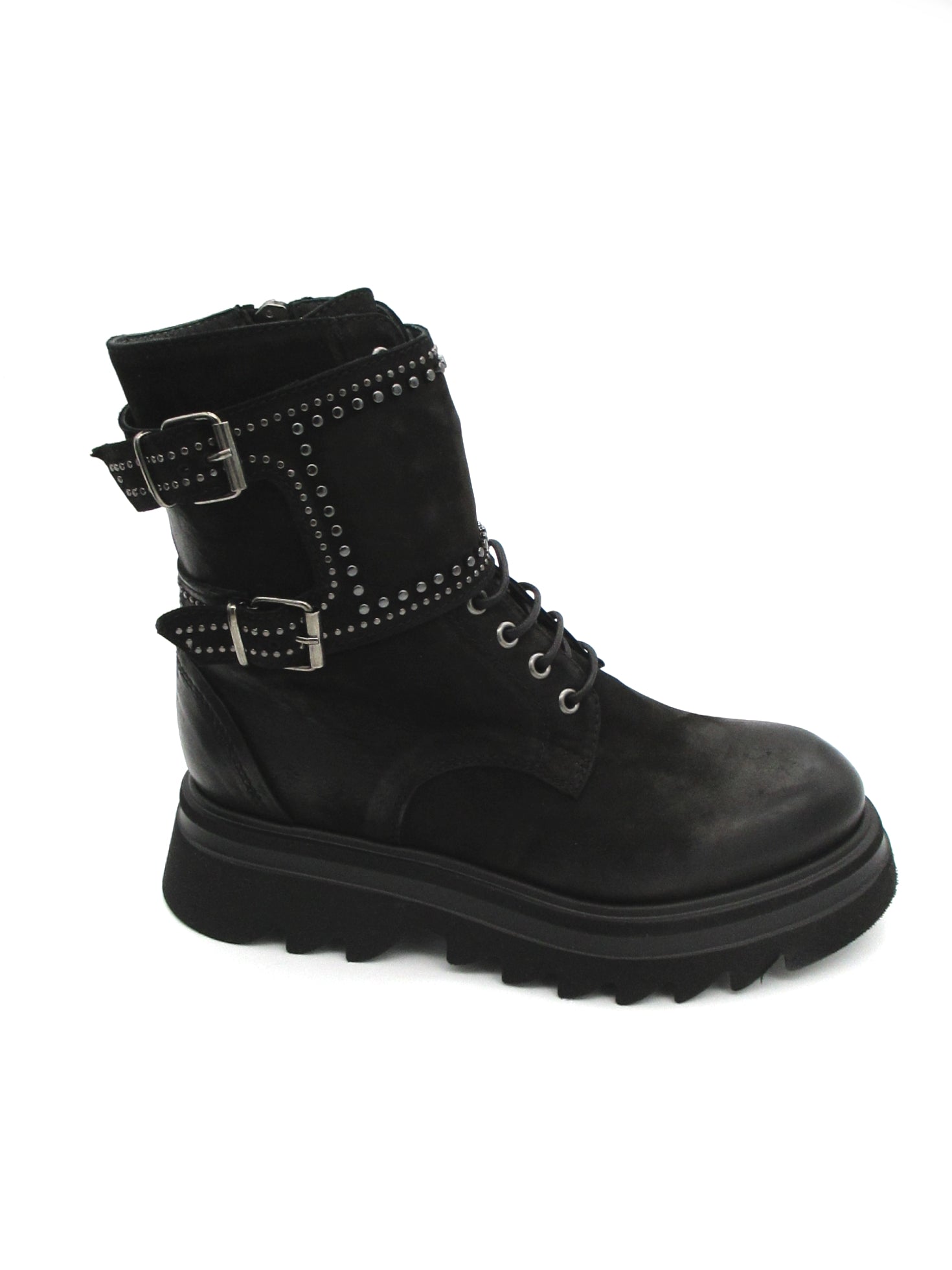 Anfibio pelle donna FRU.IT Black - 8405 -