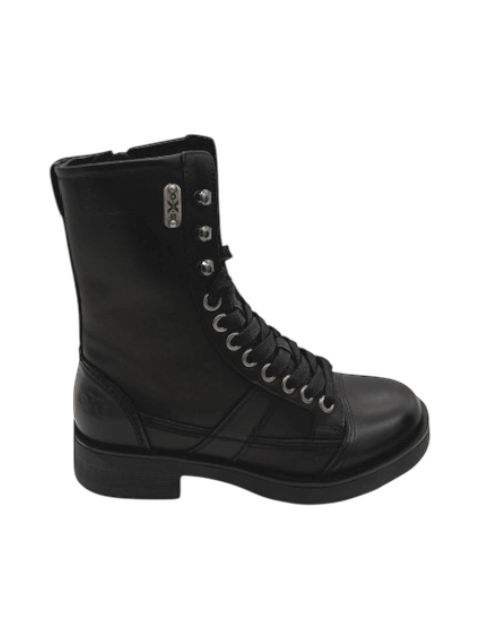 Anfibio pelle donna Oxs Nero -Frank 0021-