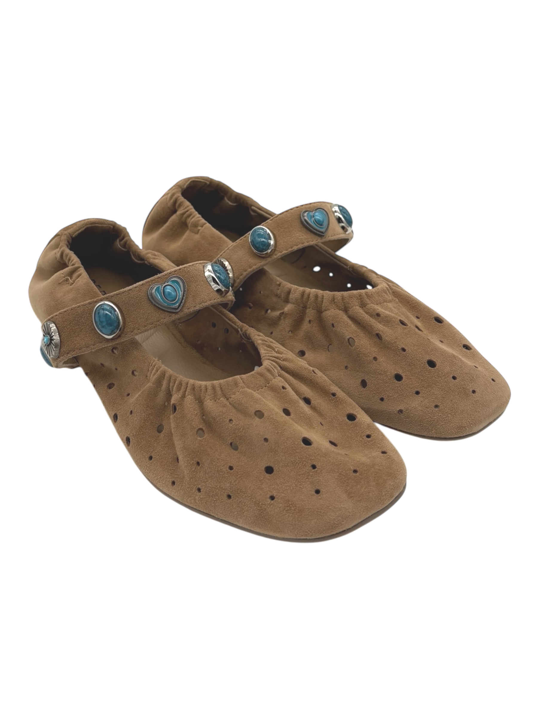 Ballerina camoscio donna Apepazza Cognac - Dafne 03-