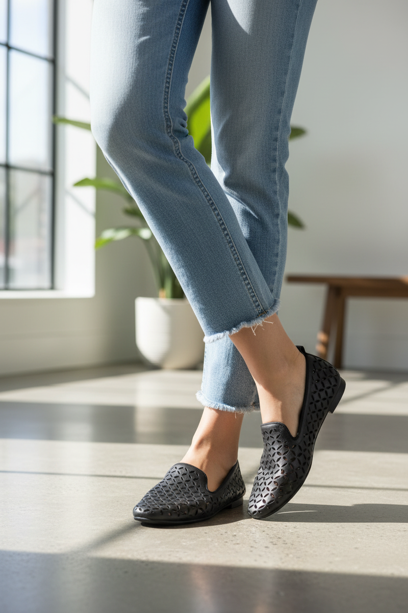 Ballerina pelle donna Kudetà Nero 314102