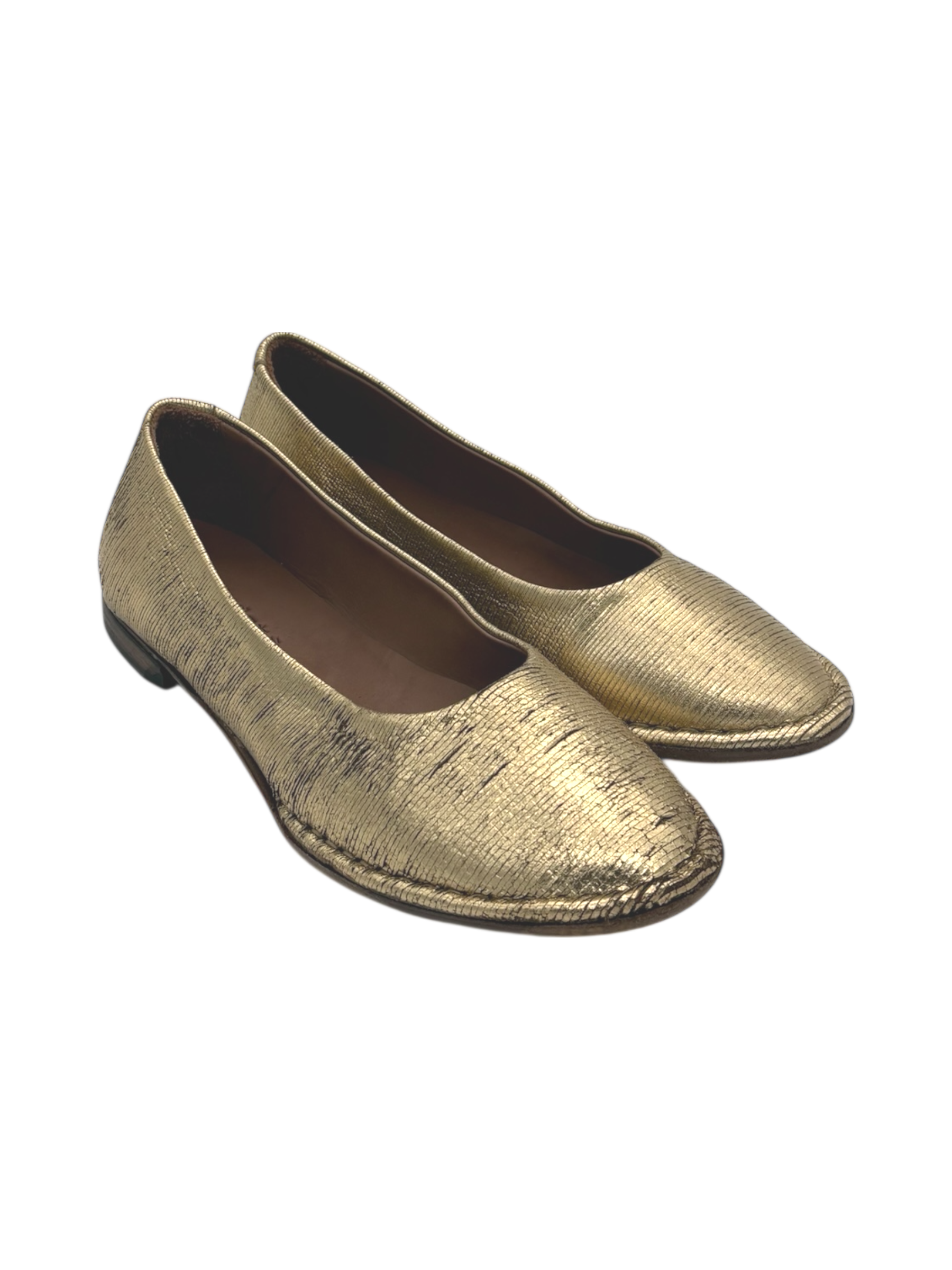 Ballerina pelle donna Kudetà Intagliata Oro - 514107-