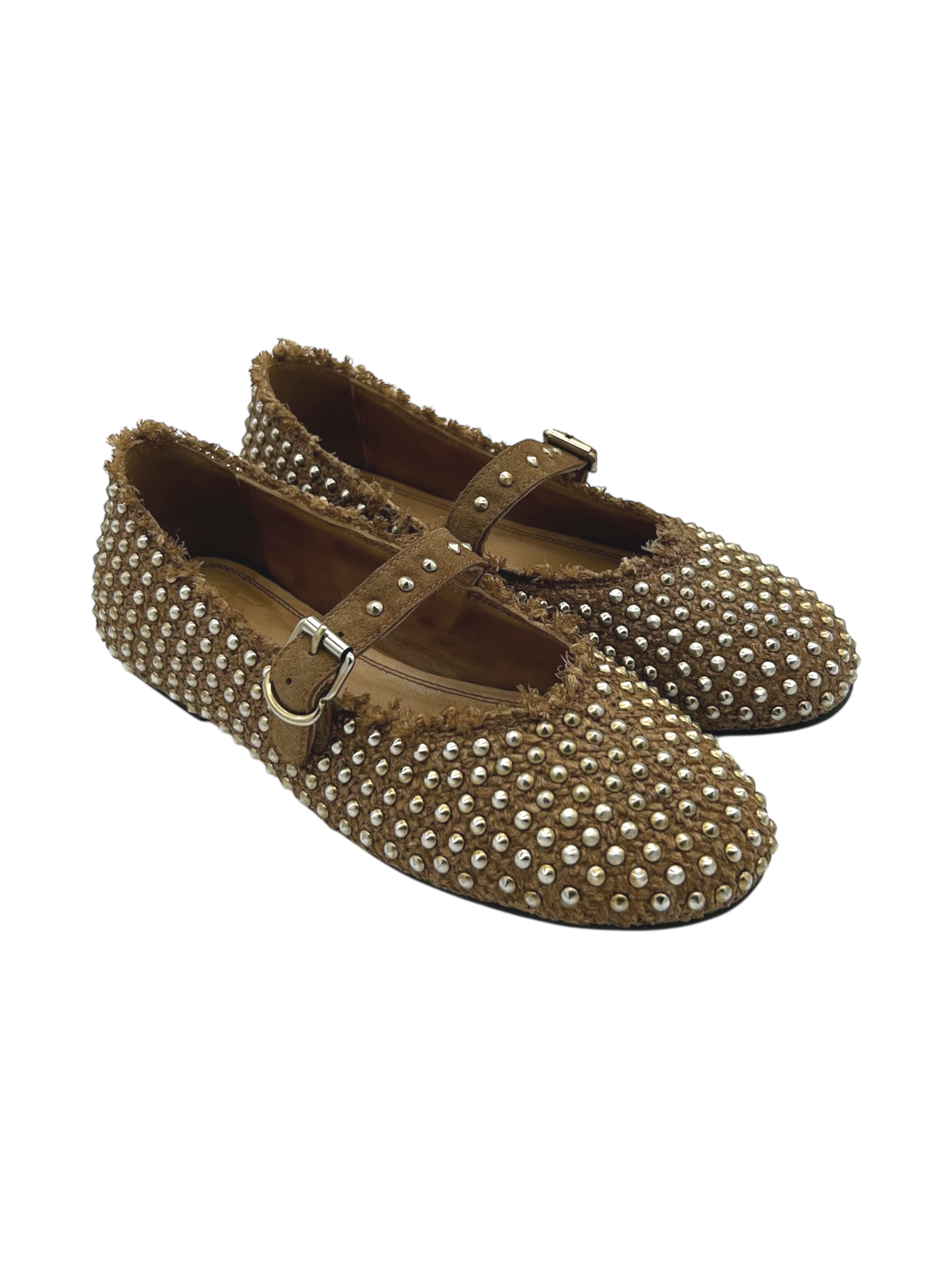 Ballerina Black Rose by Zoe raffia Cuoio - Milano 02 -