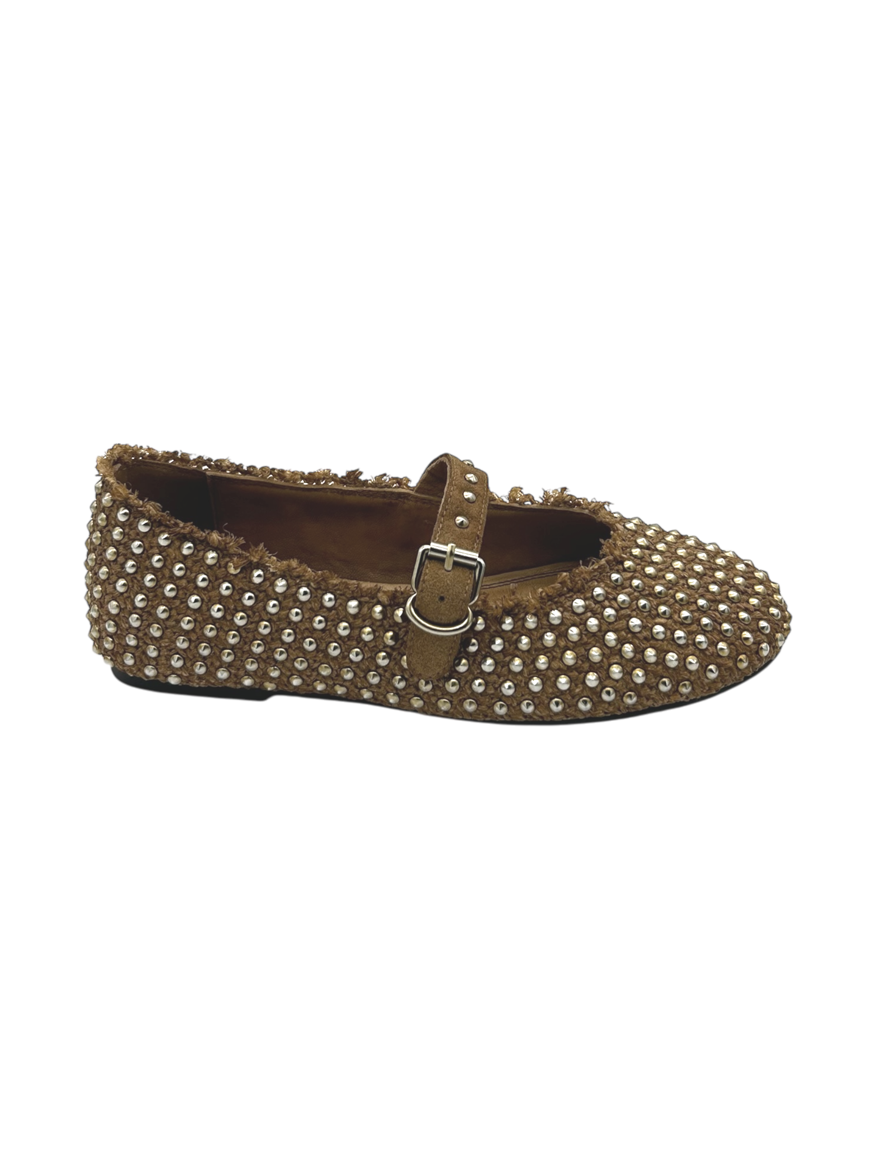 Ballerina Black Rose by Zoe raffia Cuoio - Milano 02 -