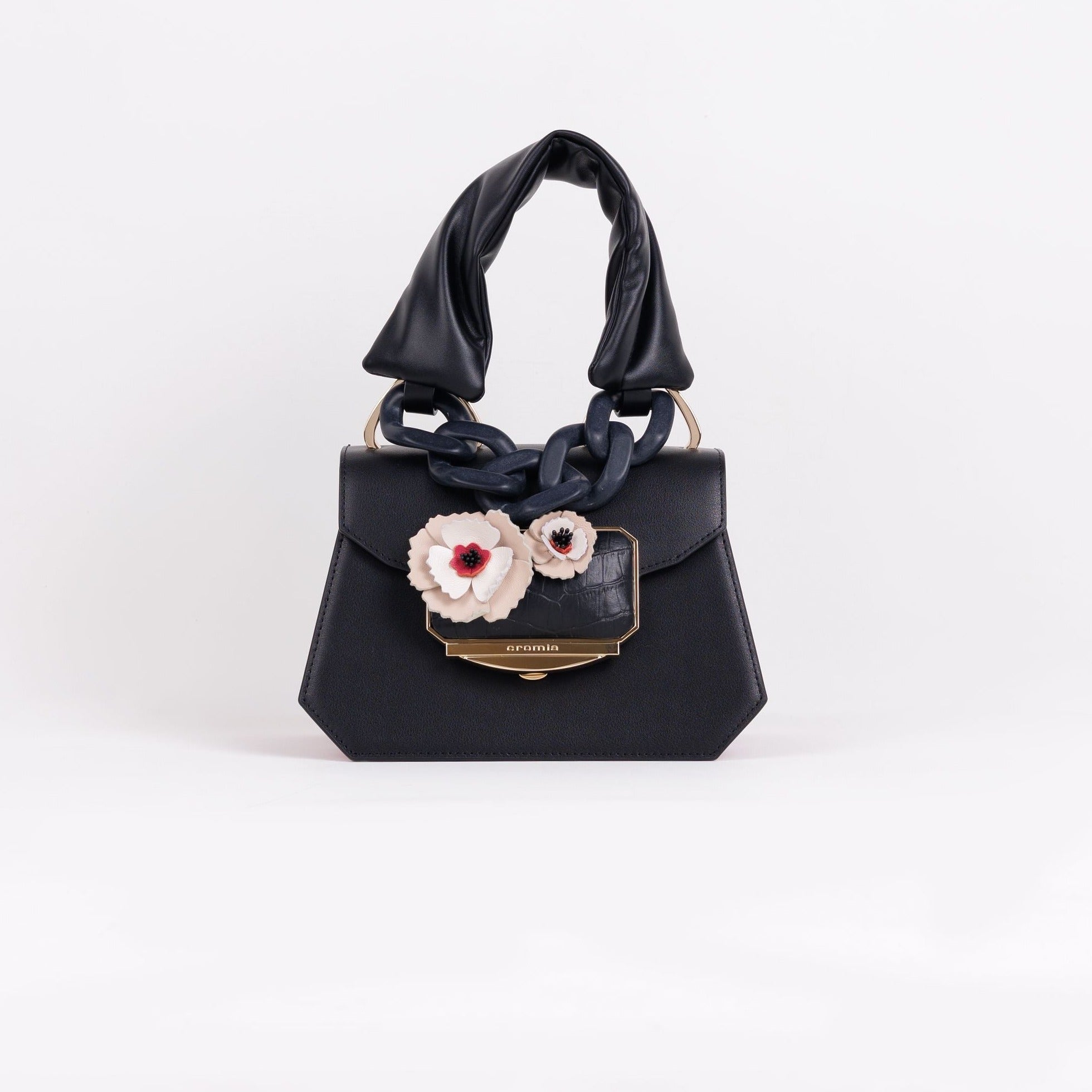 Borsa donna in pelle Cromia black - 1405530 -
