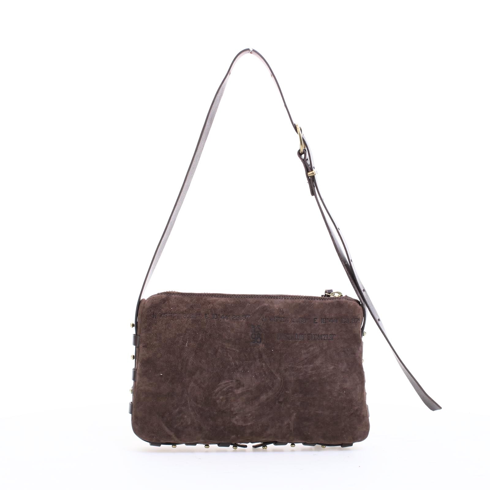 Borsa in pelle donna AS98 Ebano -200789 -