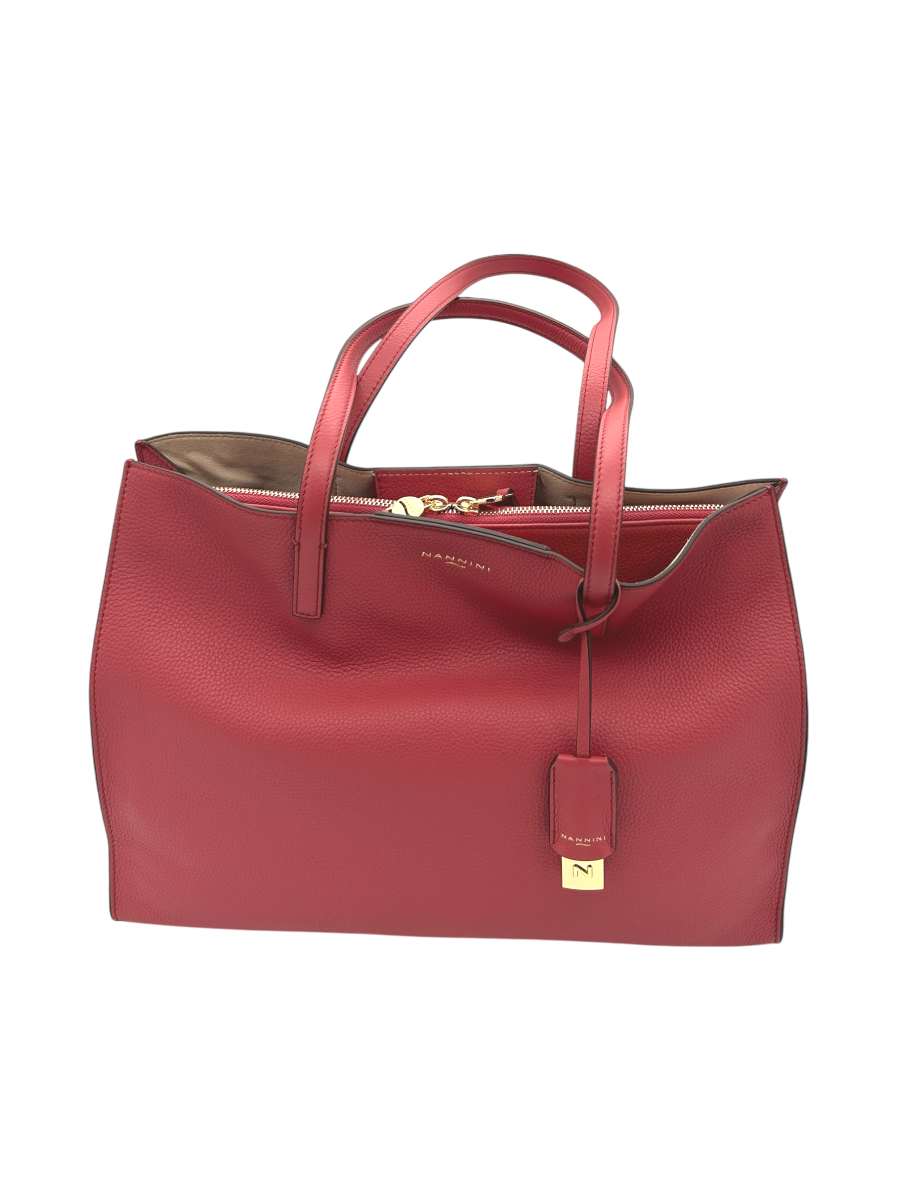 Borsa pelle Nannini Geranio - 18651 -