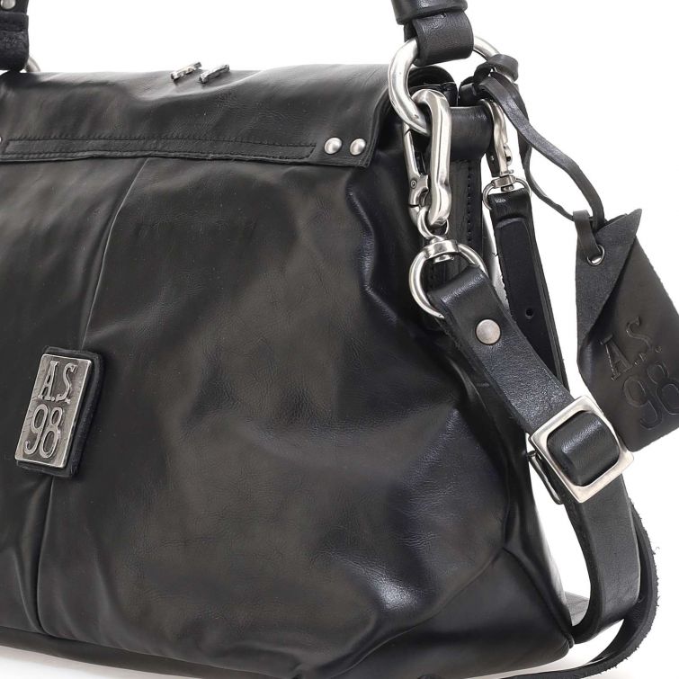 Borsa pelle AS98 Black - 200704 -