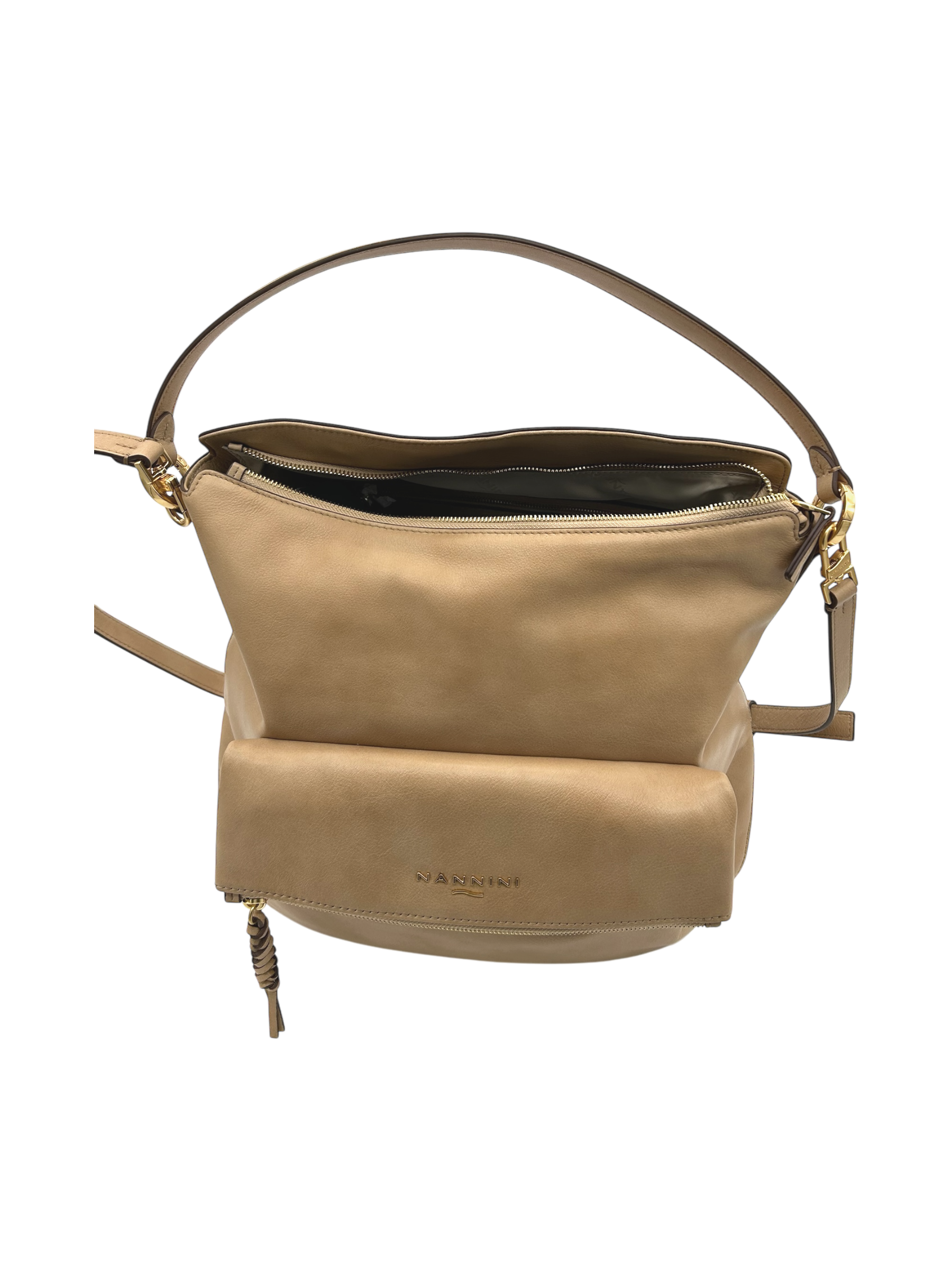 Borsa pelle Nannini Camel - 18638 -