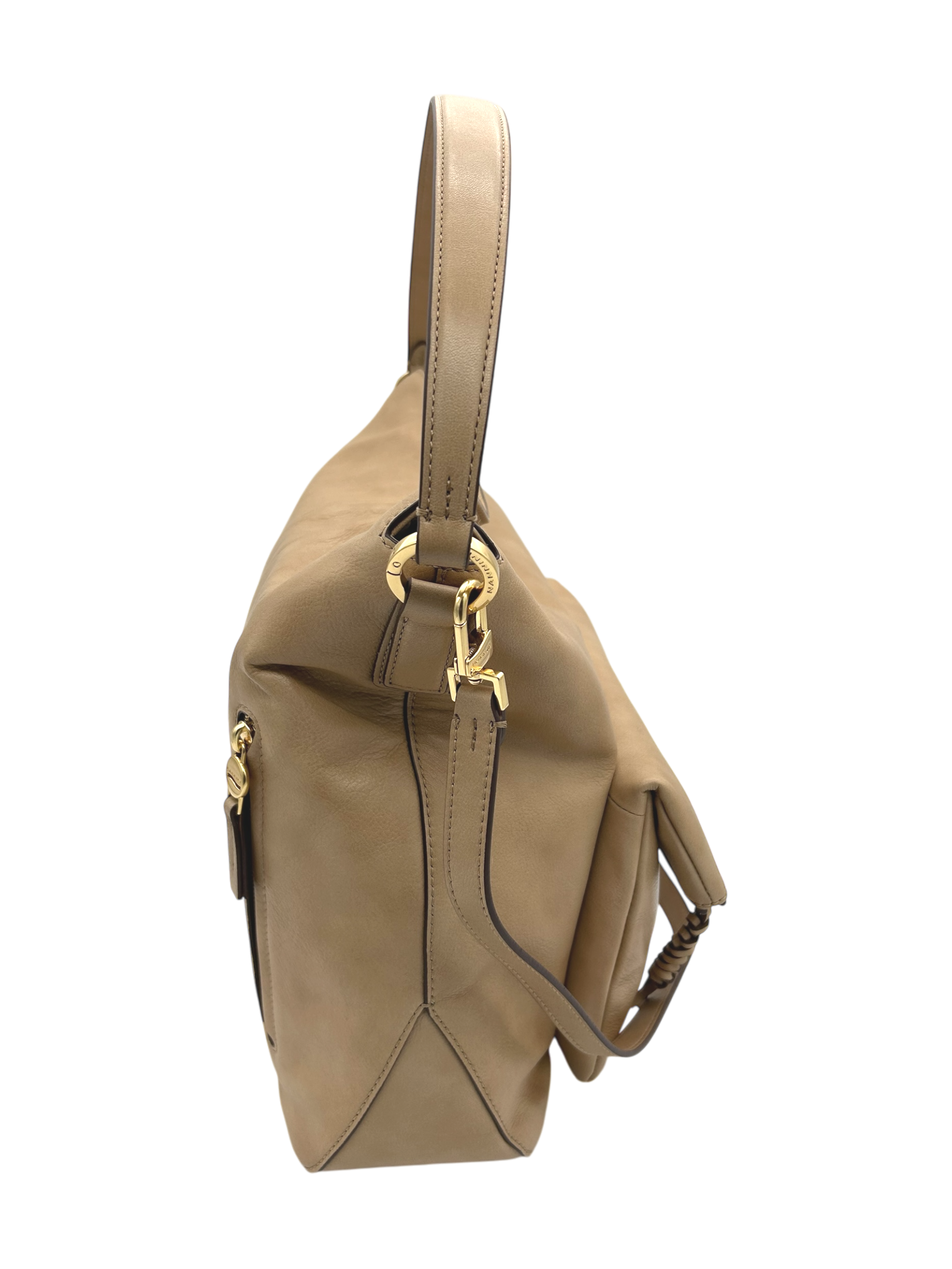 Borsa pelle Nannini Camel - 18638 -