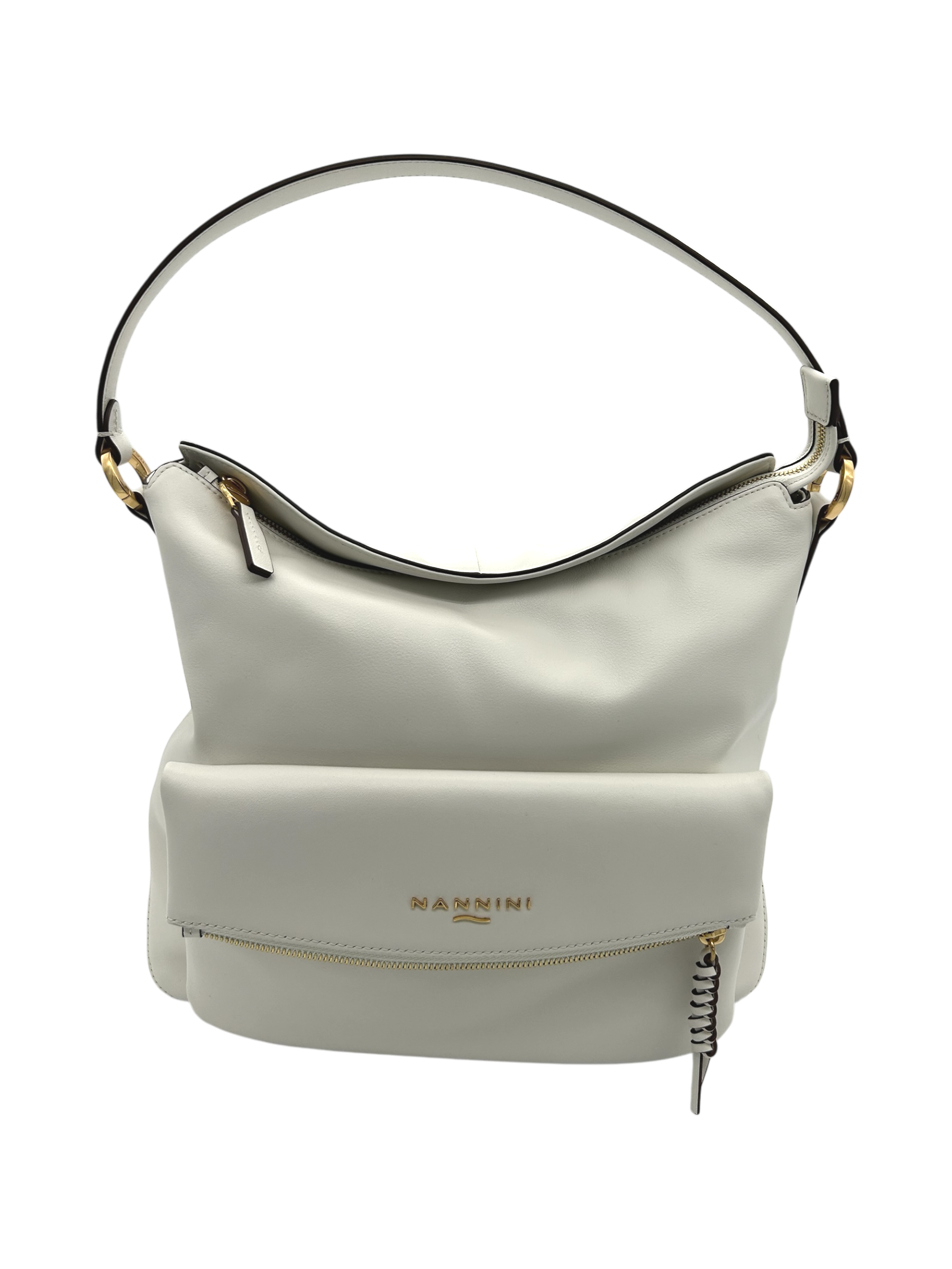 Borsa pelle Nannini Off White - 18638 -