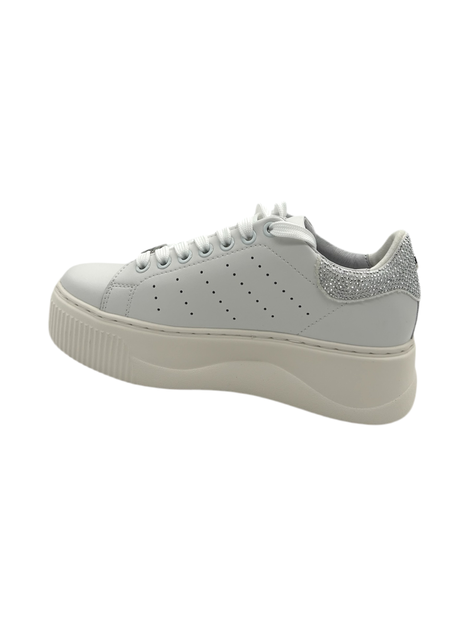 Sneakers pelle donna CULT White - Perry 3162 -