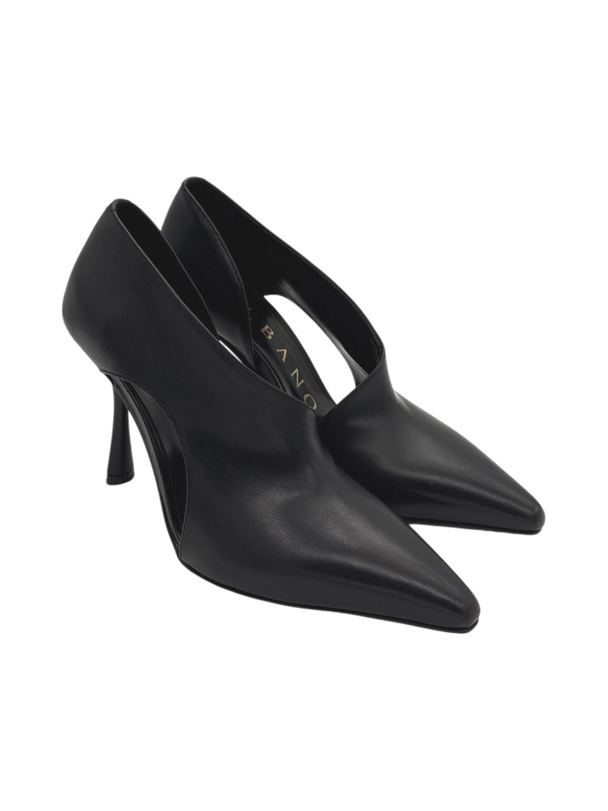 Décolleté Albano 4338 in pelle nera con tacco 9 cm