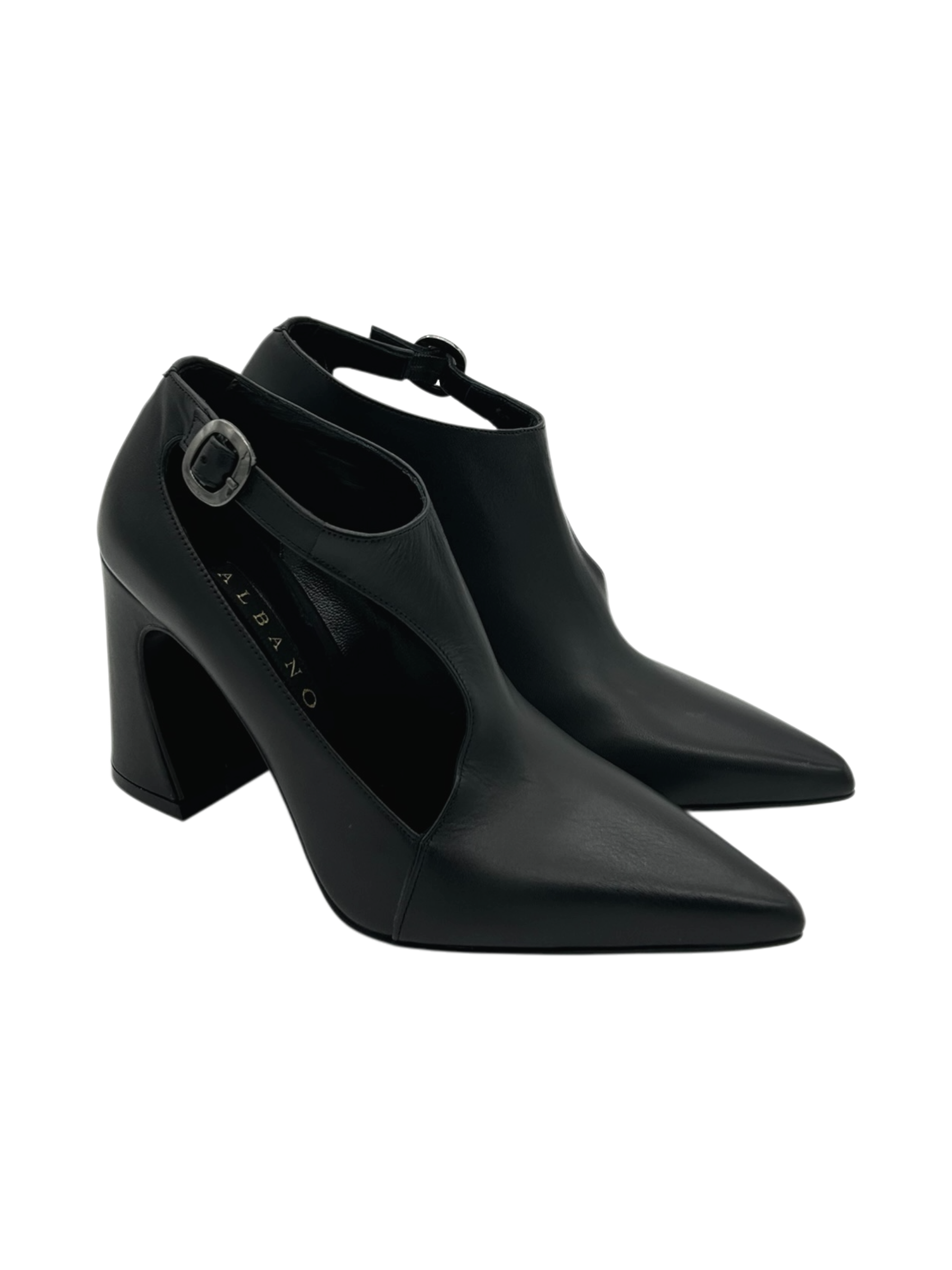 Décolleté pelle donna Albano Nero - 2819 -