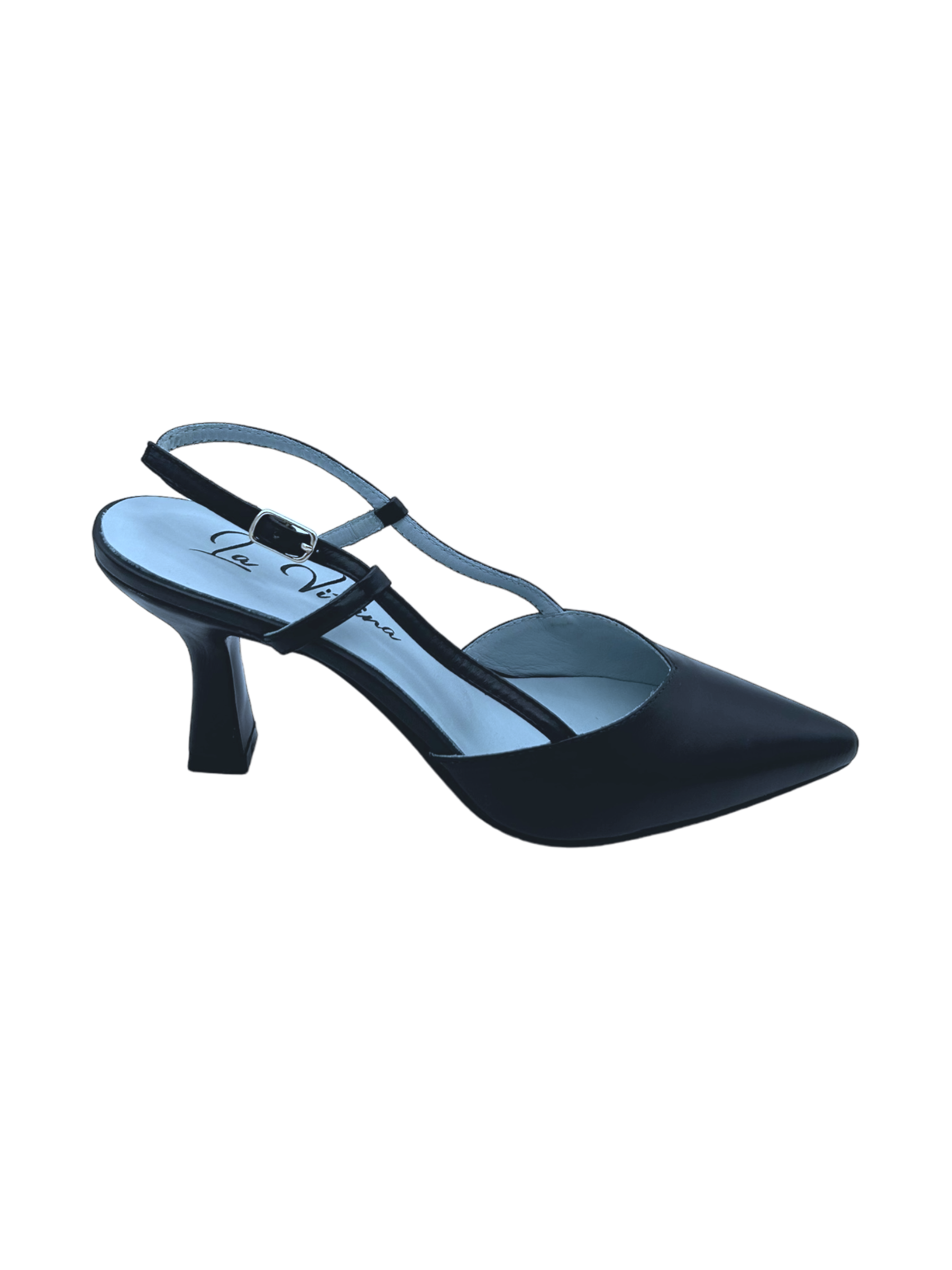 Décolleté pelle donna La Vitrina by Valery Blue Navy - X03-6 -