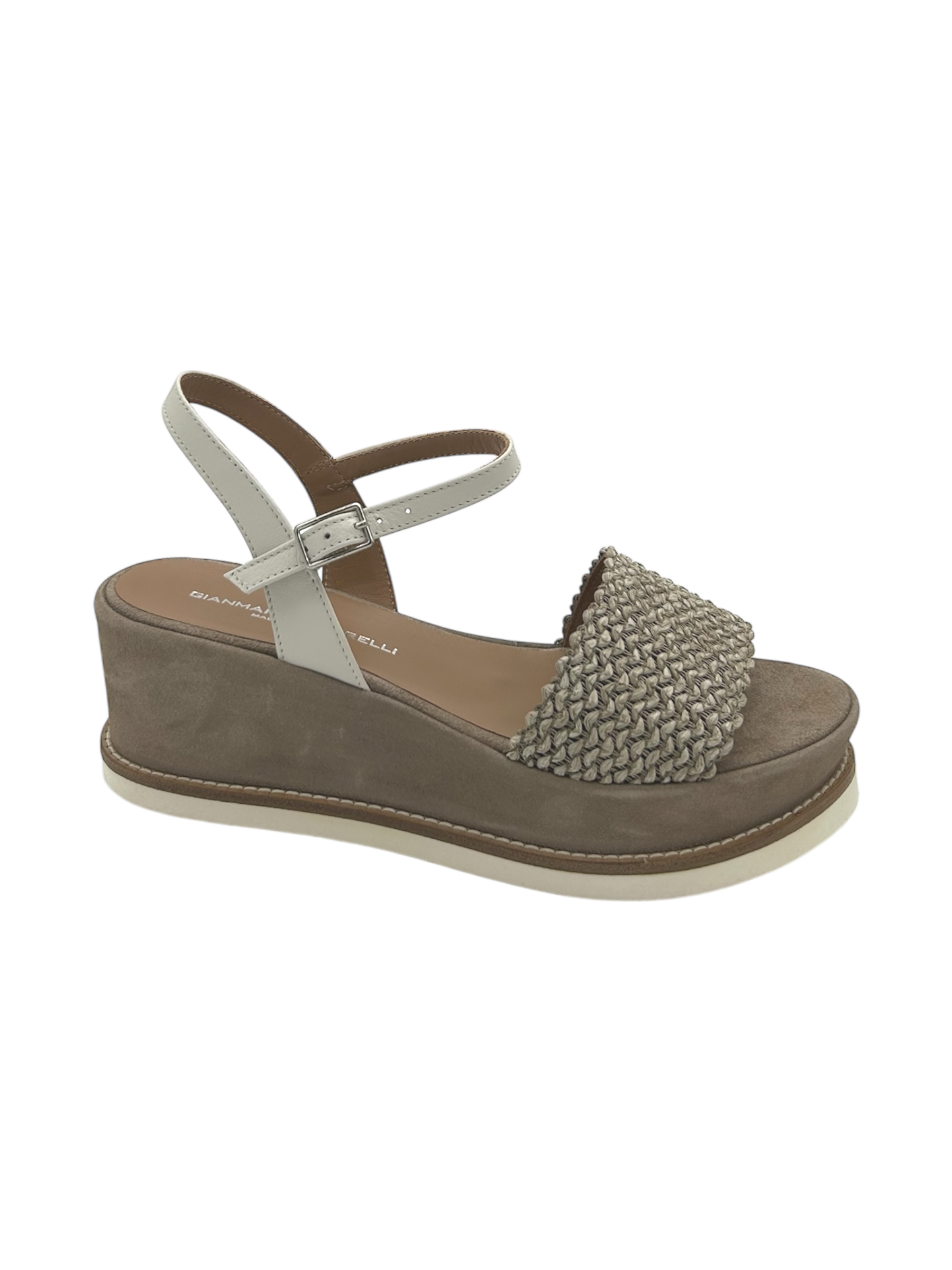 Sandalo pelle donna GIANMARCO SORELLI Naturale - 2162 Jil -