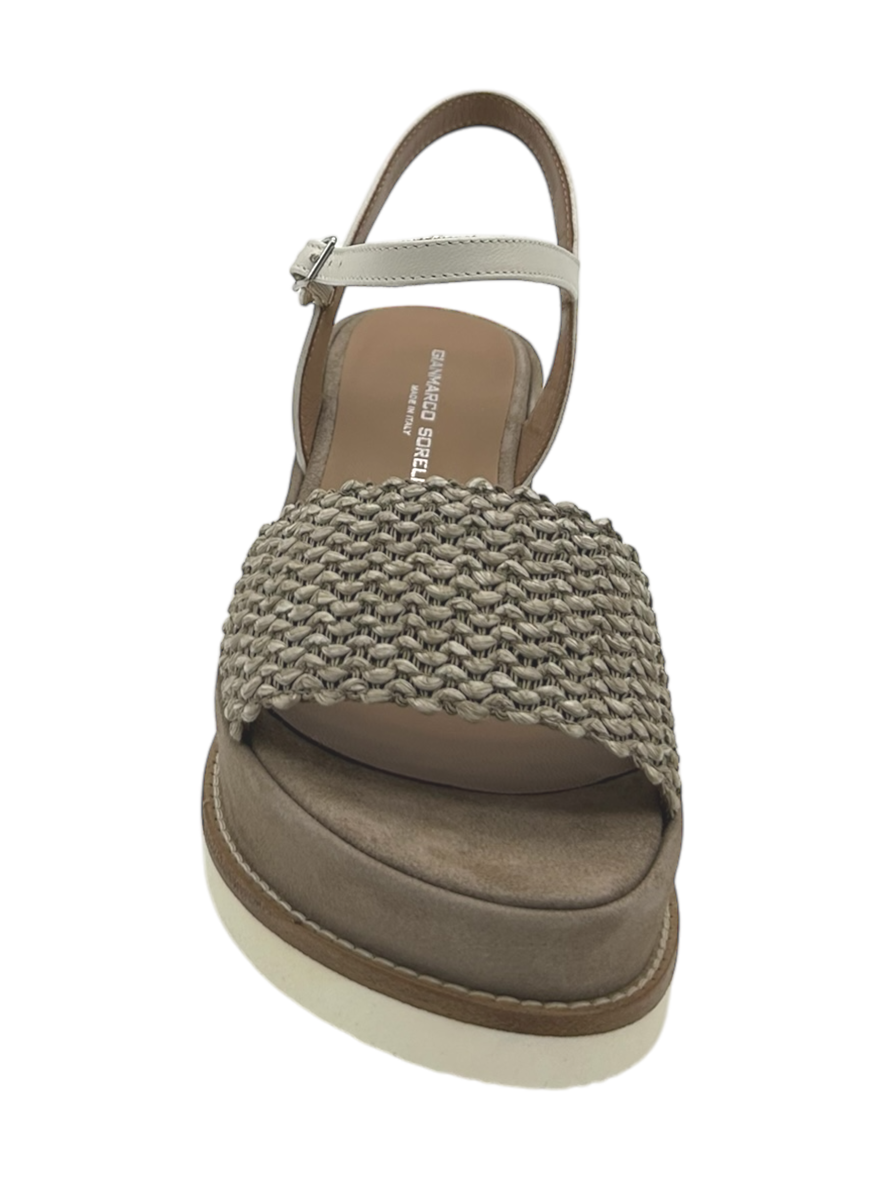 Sandalo pelle donna GIANMARCO SORELLI Naturale - 2162 Jil -