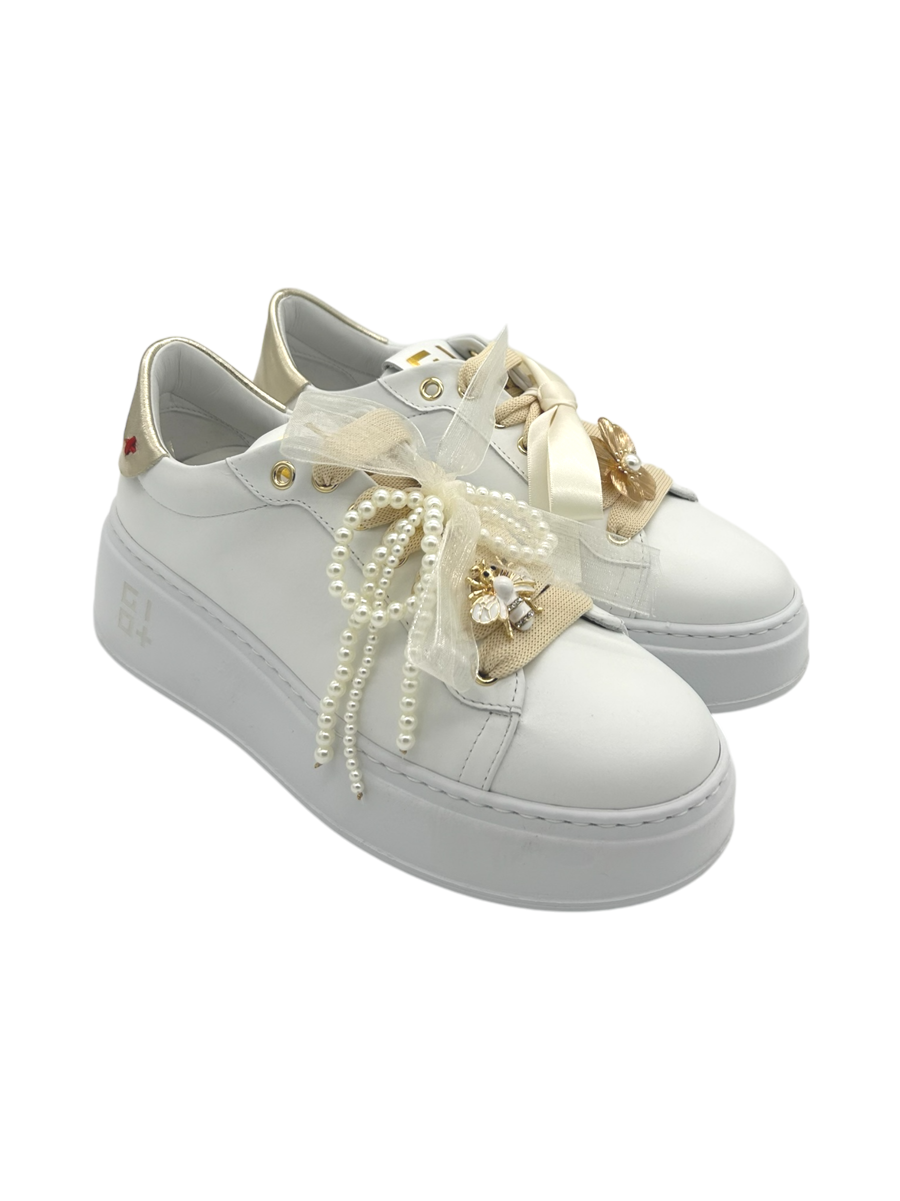 Sneakers pelle donna GIO+ Casual Chic White - PIA356 A -
