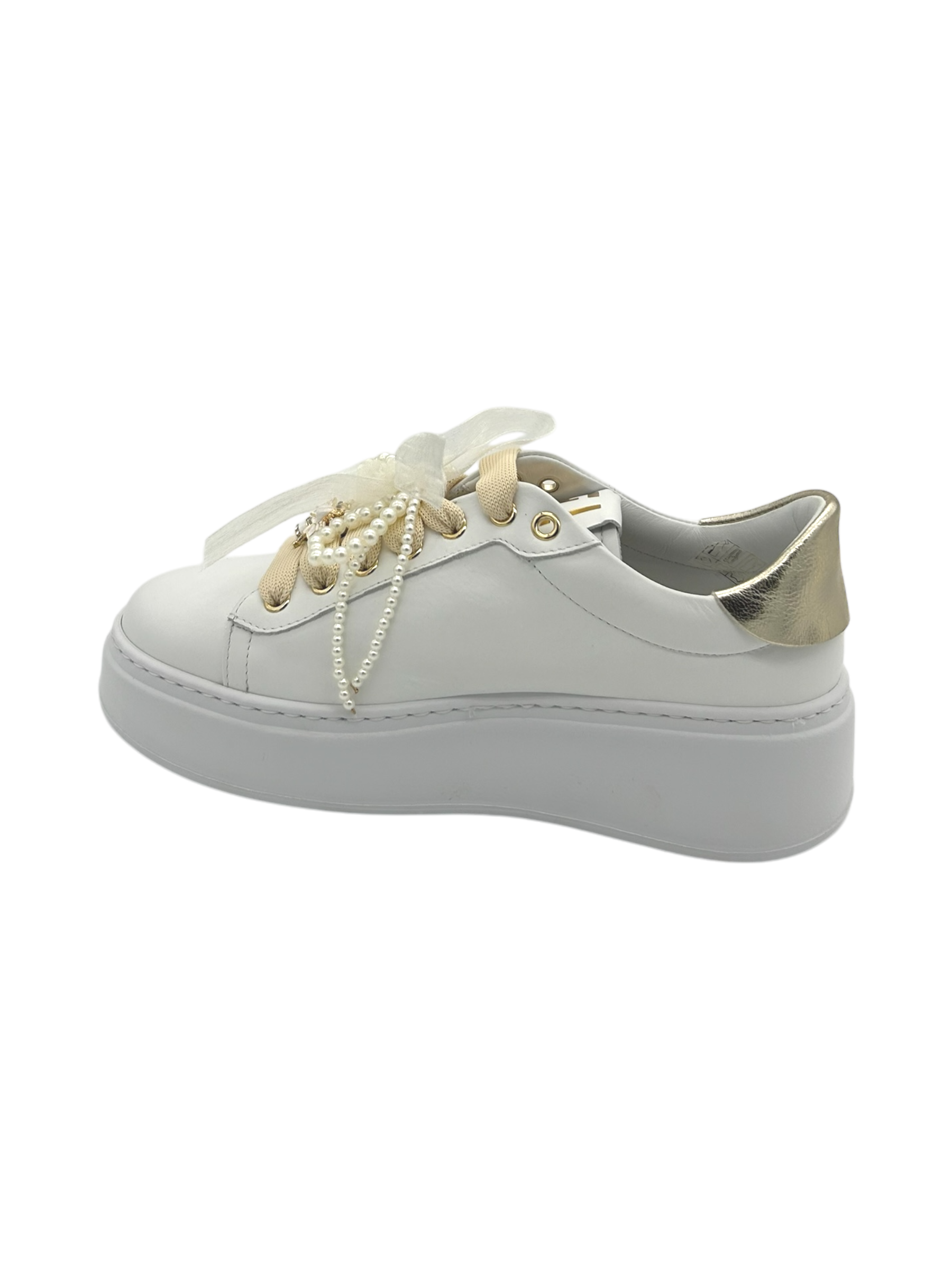 Sneakers pelle donna GIO+ Casual Chic White - PIA356 A -
