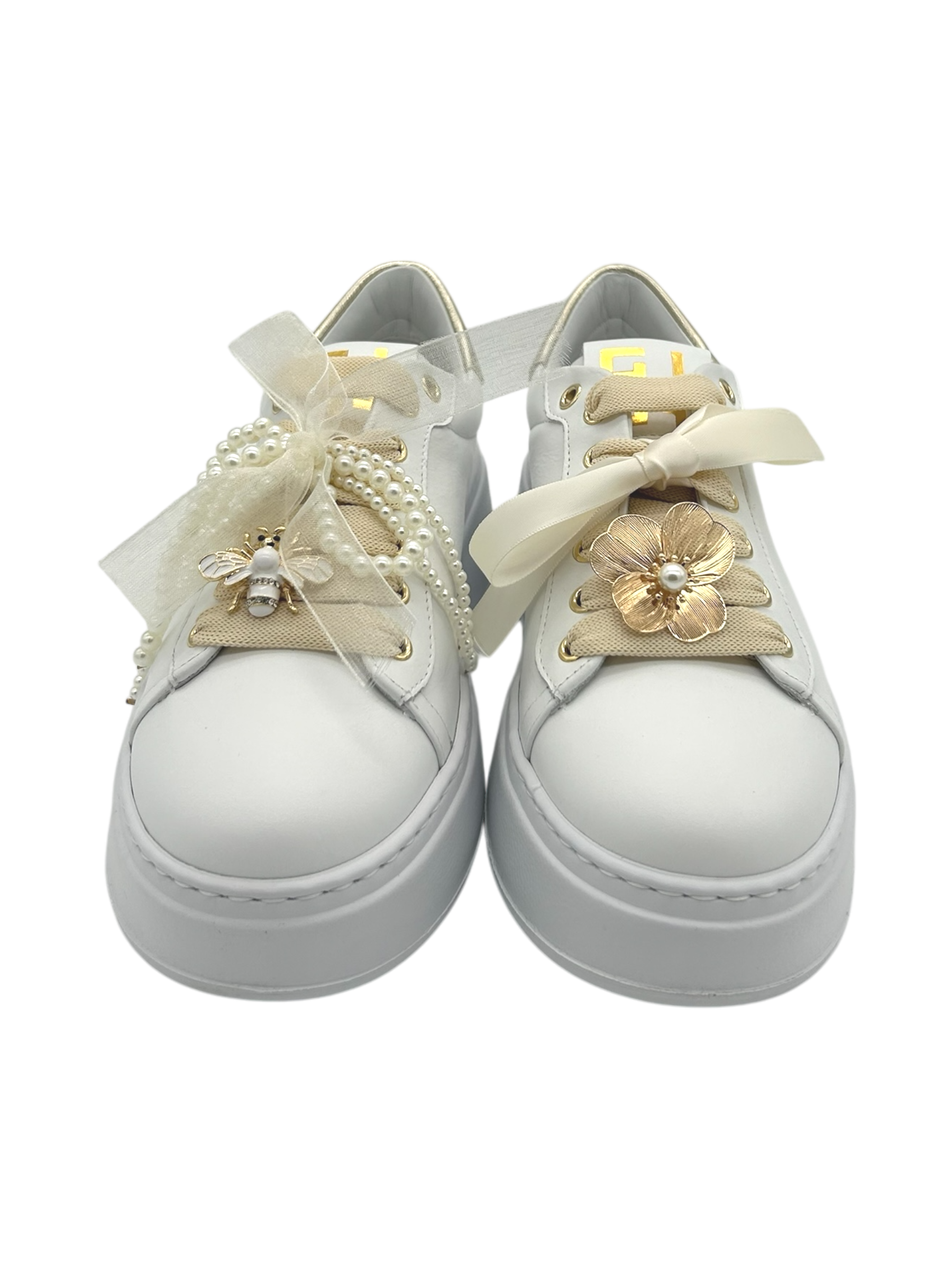 Sneakers pelle donna GIO+ Casual Chic White - PIA356 A -