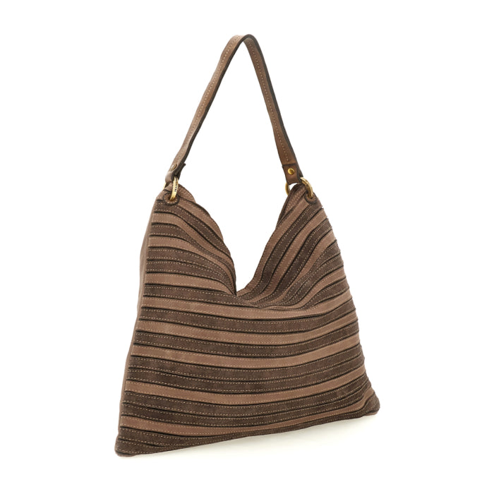 Borsa pelle Caterina Lucchi Taupe - L012830ND -