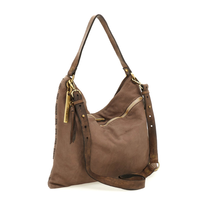 Borsa pelle Caterina Lucchi Taupe - L012830ND -