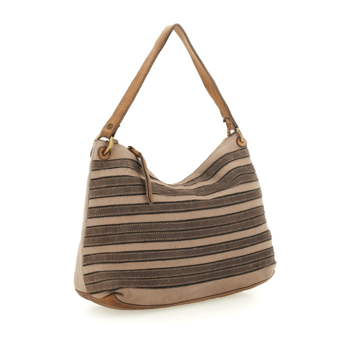 Borsa pelle Caterina Lucchi Taupe - L012850ND -