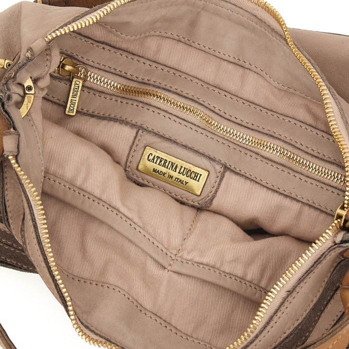 Borsa pelle Caterina Lucchi Taupe - L012850ND -