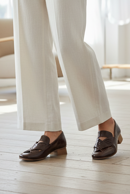 Mocassino pelle donna Kudetà Taupe 514902