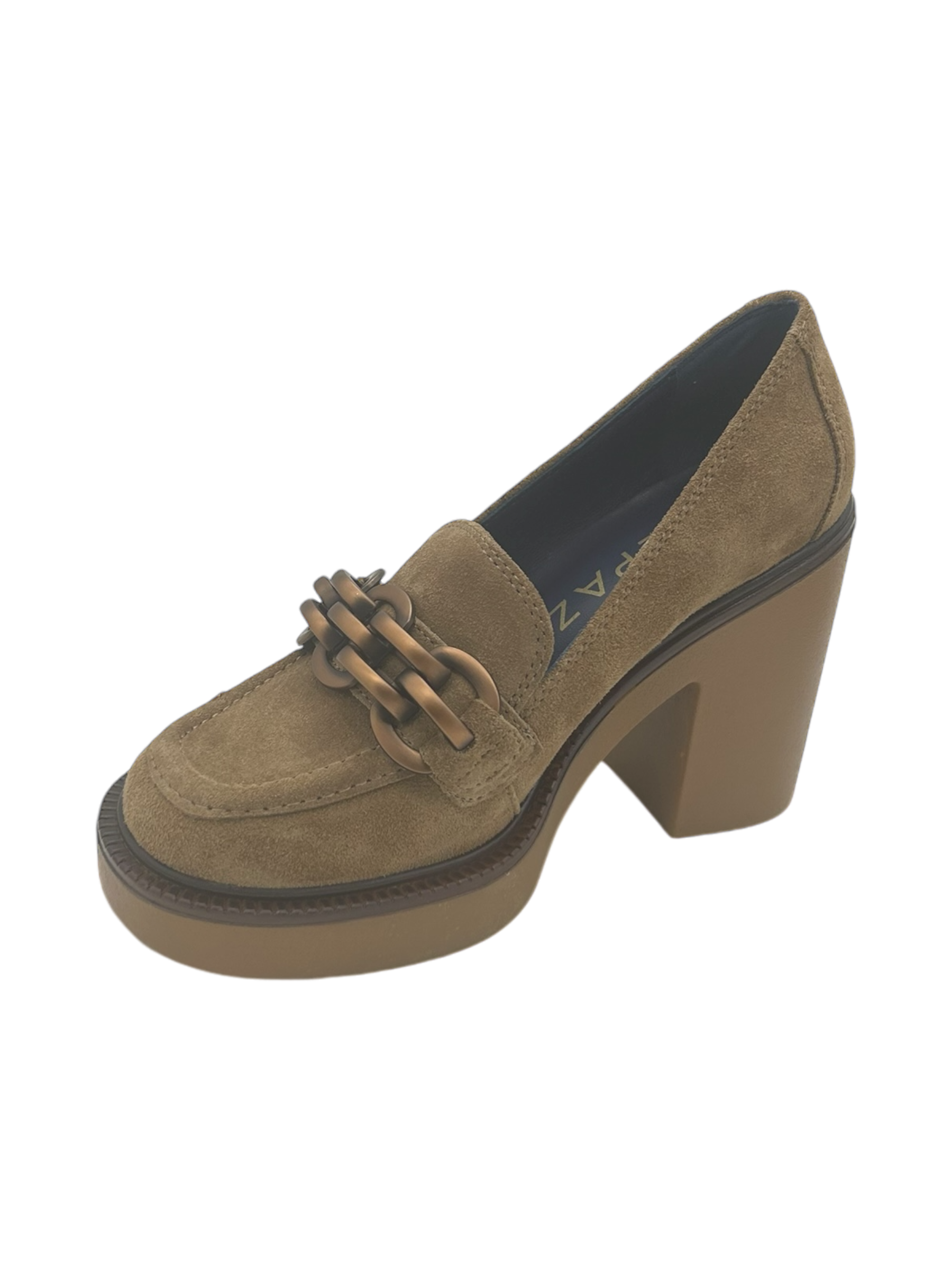 Mocassino donna Apepazza pelle scamosciata Cognac - Agnese -