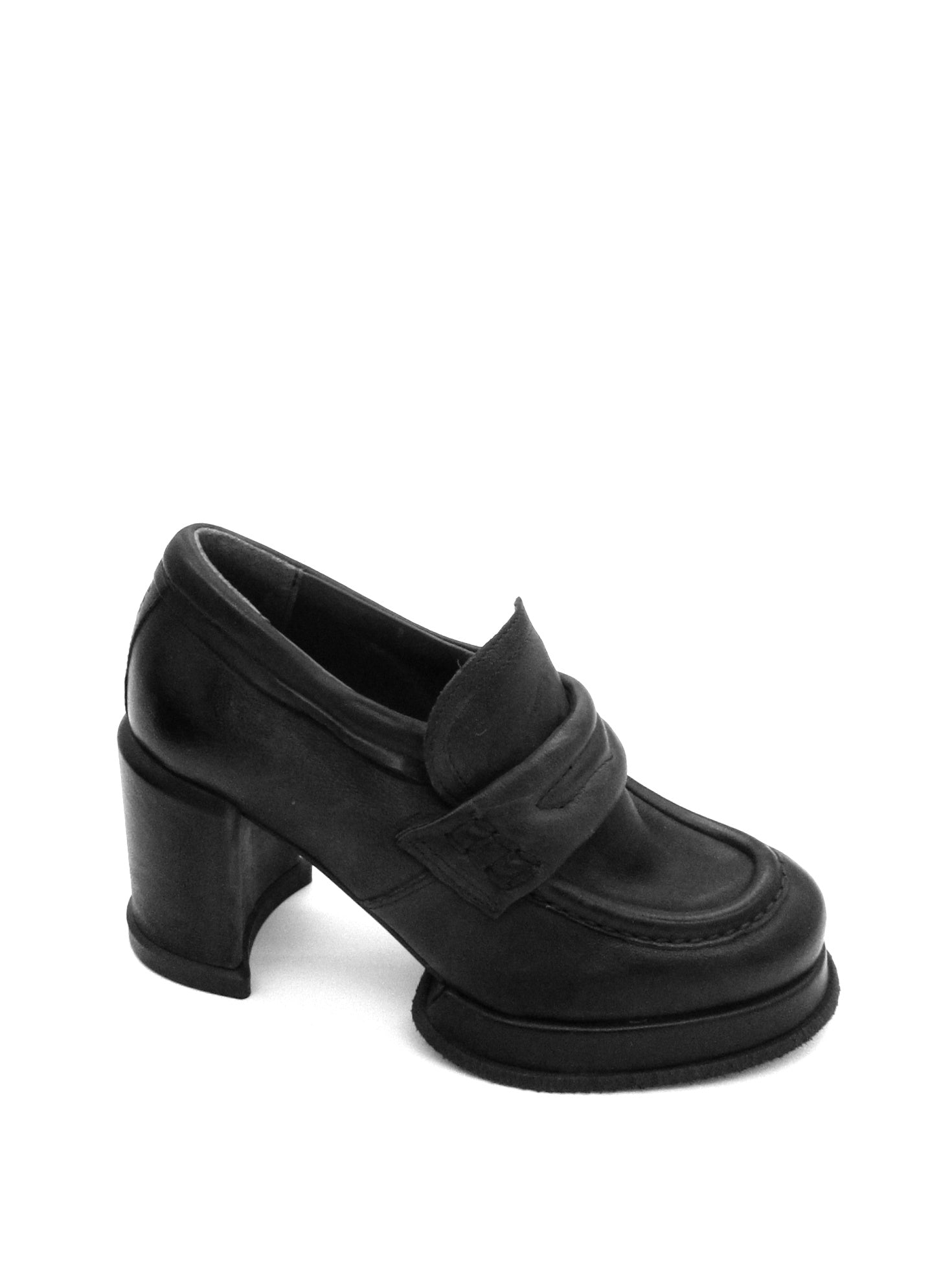 Mocassino in pelle donna Black AS98 - B54101 -