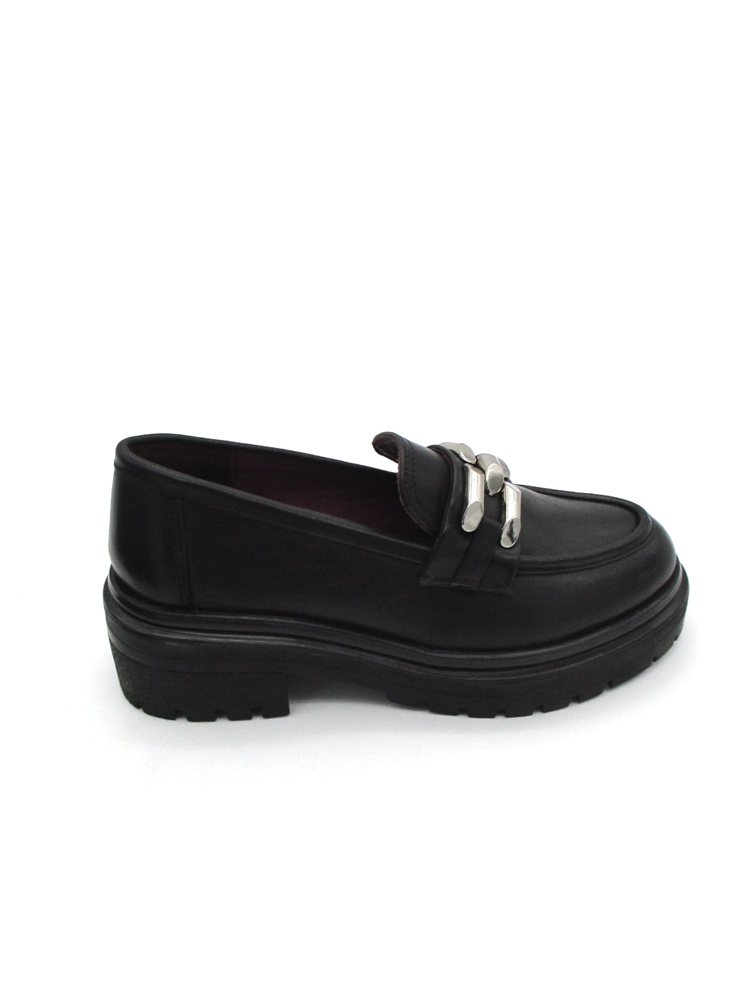 Mocassino pelle donna Apepazza Black - Carlotta -