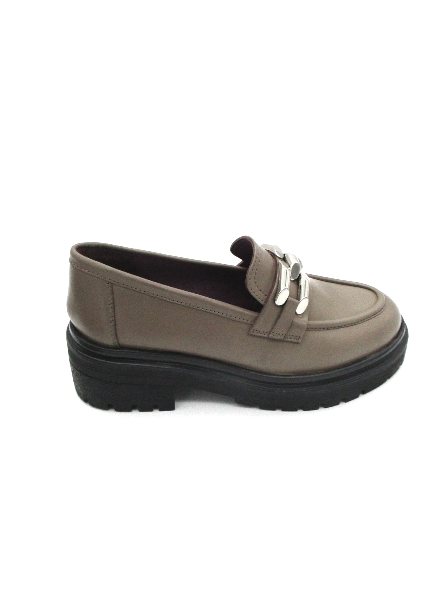 Mocassino pelle donna Apepazza Taupe - Carlotta -