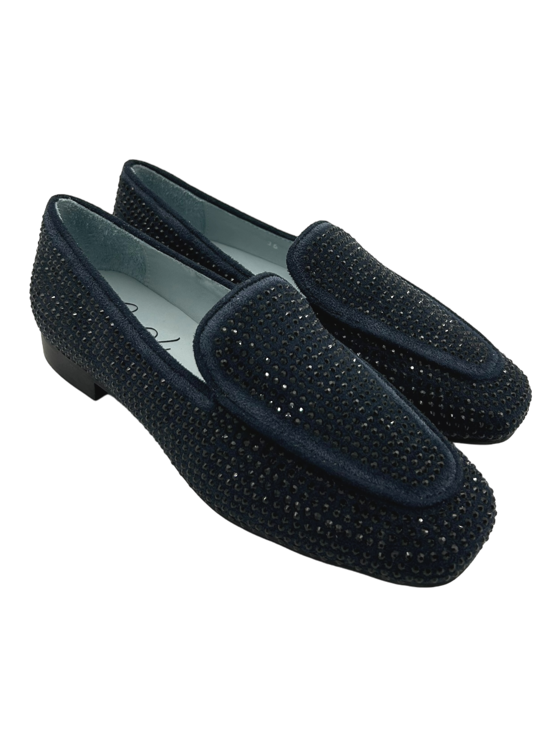 Mocassino donna La Vitrina by Valery camoscio Blue navy - X04-3 -