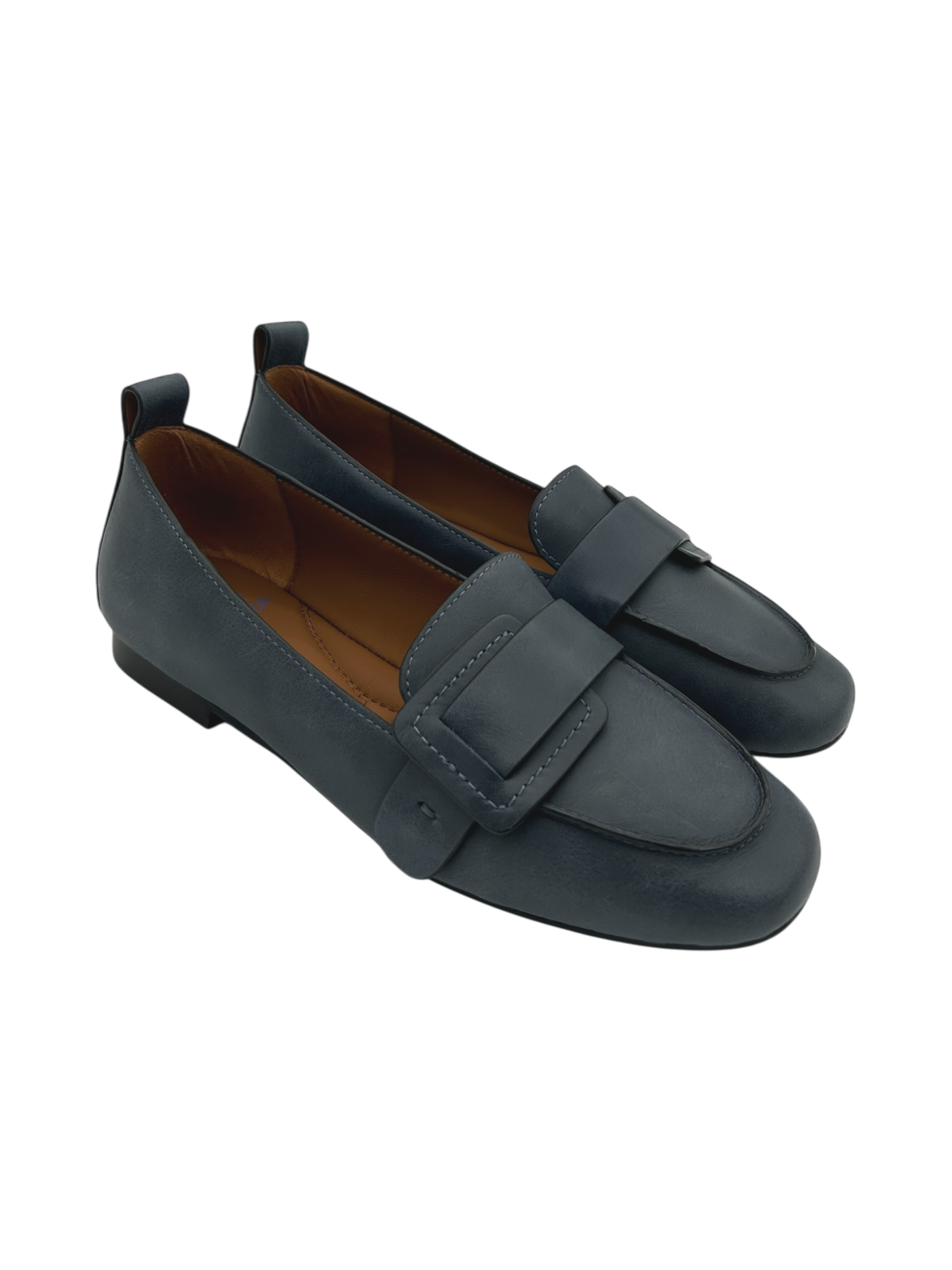 Mocassino pelle donna Miss Olivia Navy - Adele -