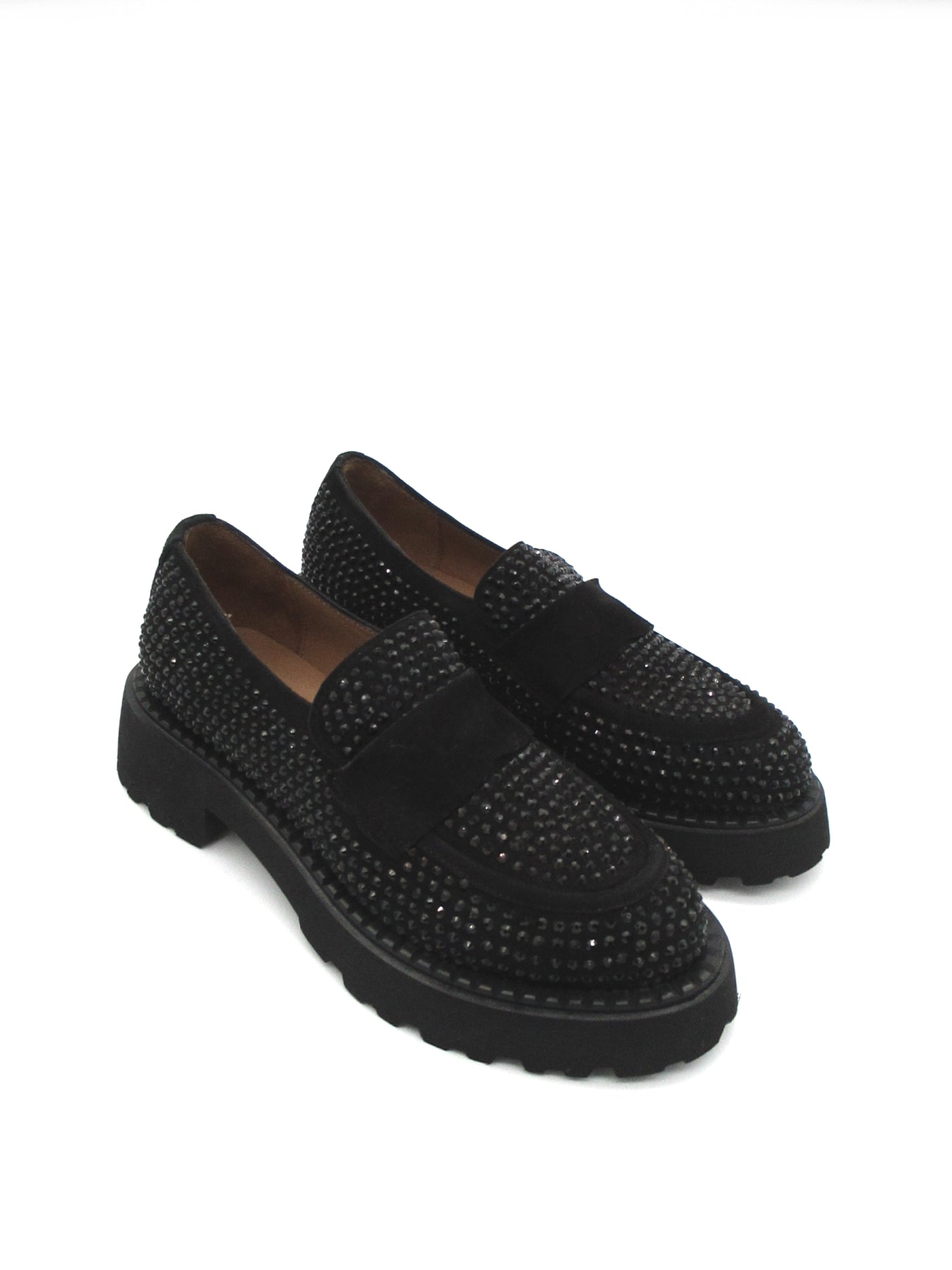 Mocassino strass donna Albano Nero - 2505 -