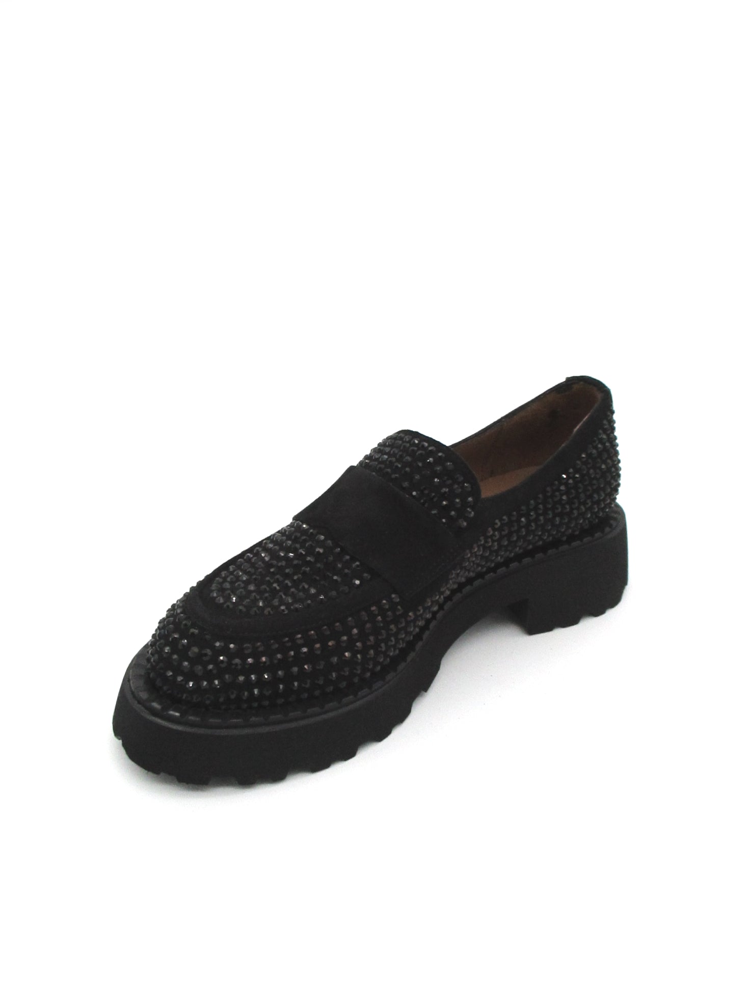 Mocassino strass donna Albano Nero  - 2505 -