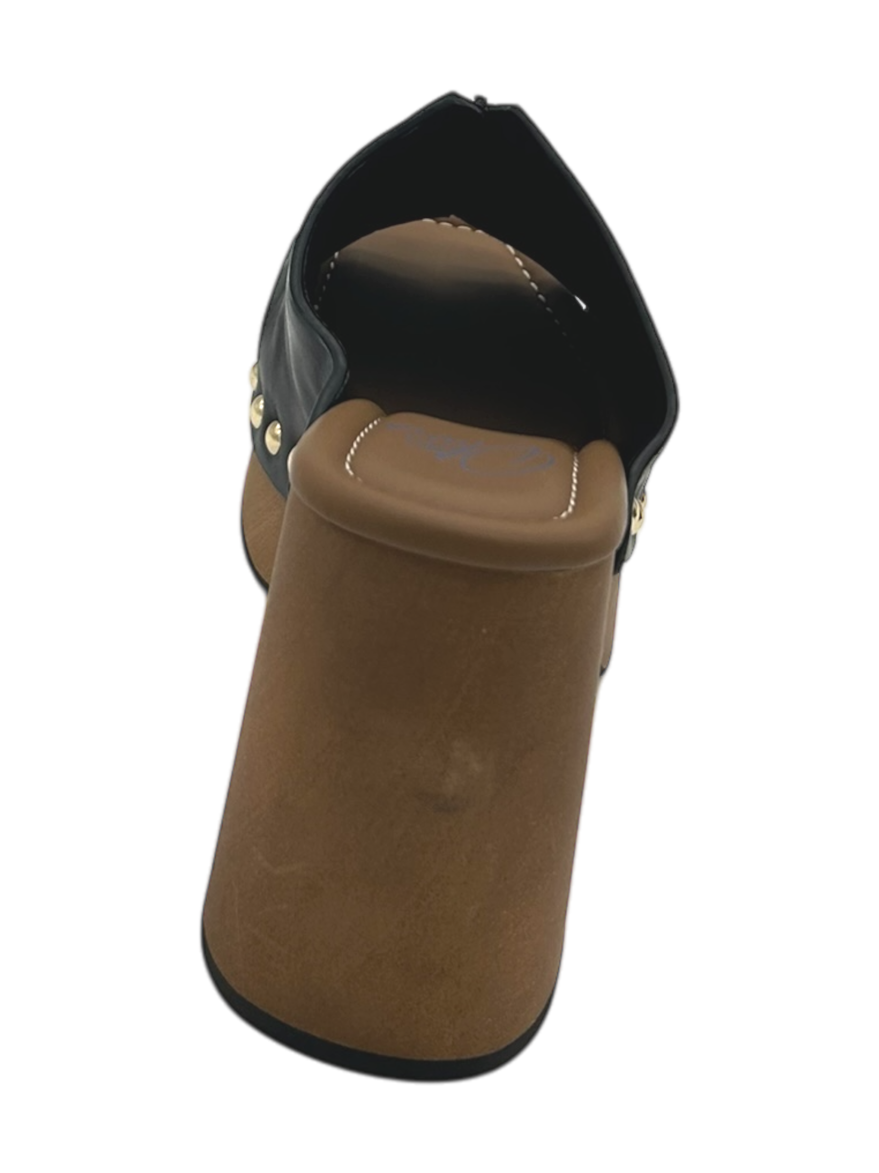 Zoccolo pelle donna Miss Olivia Nero - Eva B-